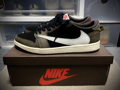 Travis Scott × Nike Air Jordan 1 Low OG SP-T "Black/Dark Mocha"