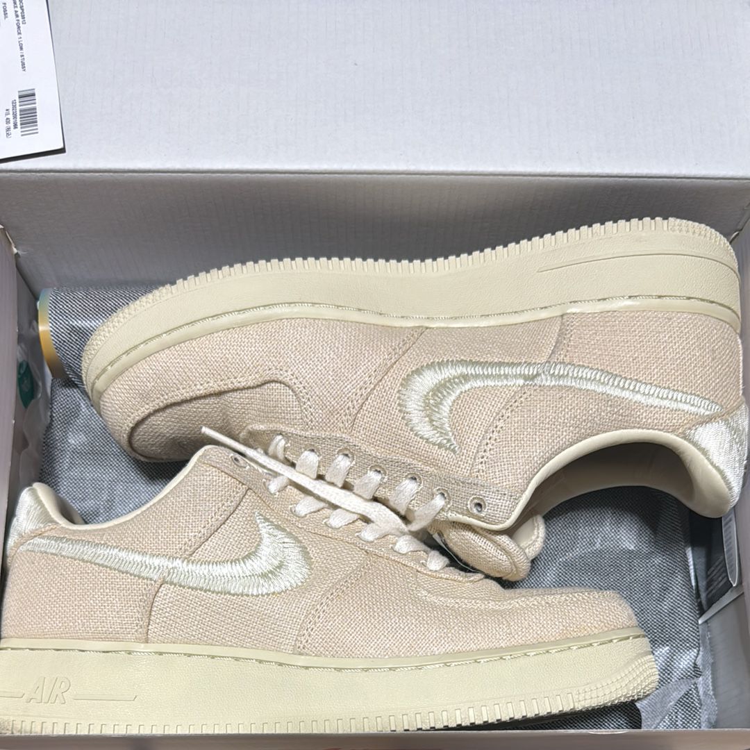 Stussy × Nike Air Force 1 Low "Fossil Stone"