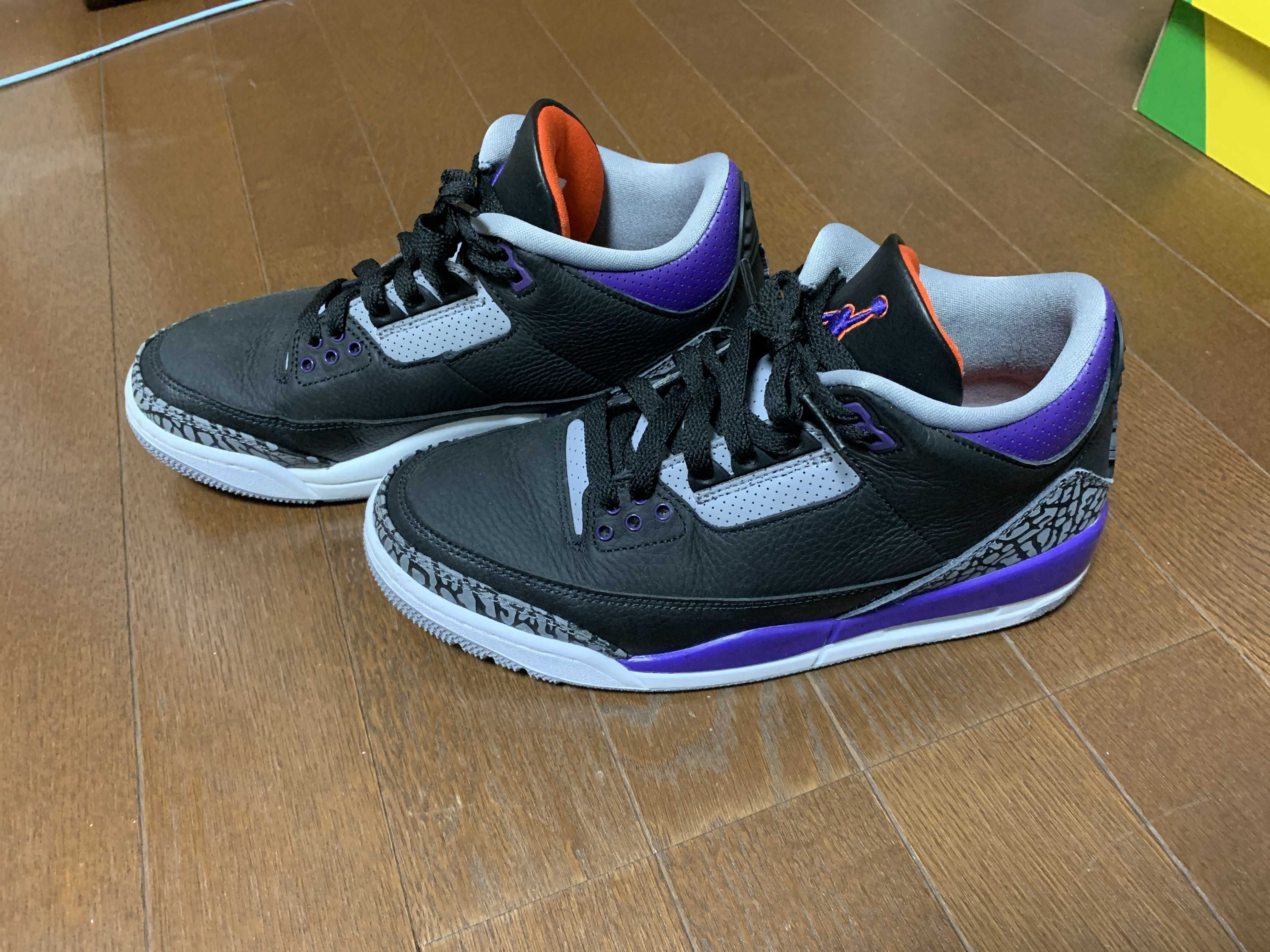 Nike Air Jordan 3 Retro "Black/Court Purple"
