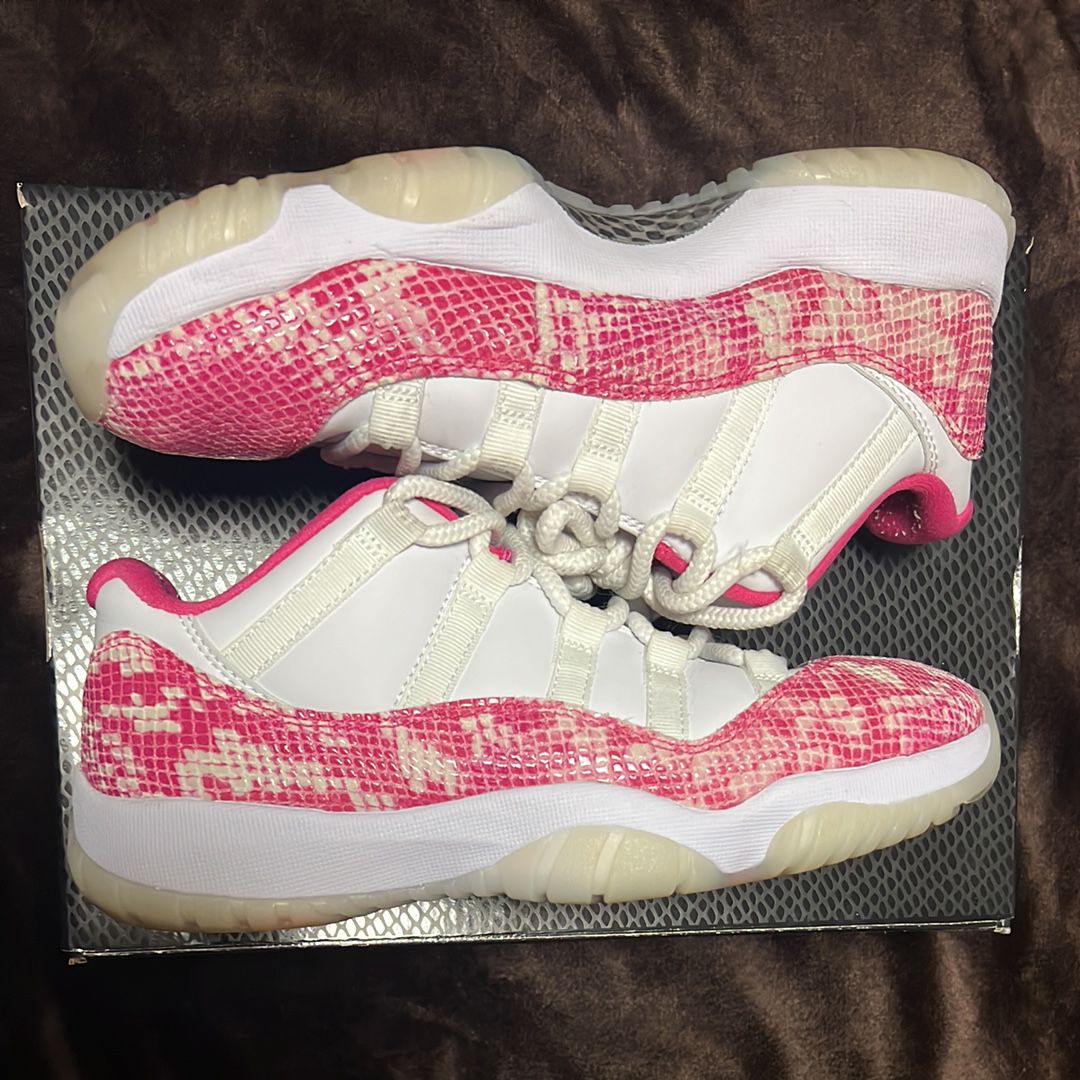 Nike Women's Air Jordan 11 Low "Snakeskin Pink"   