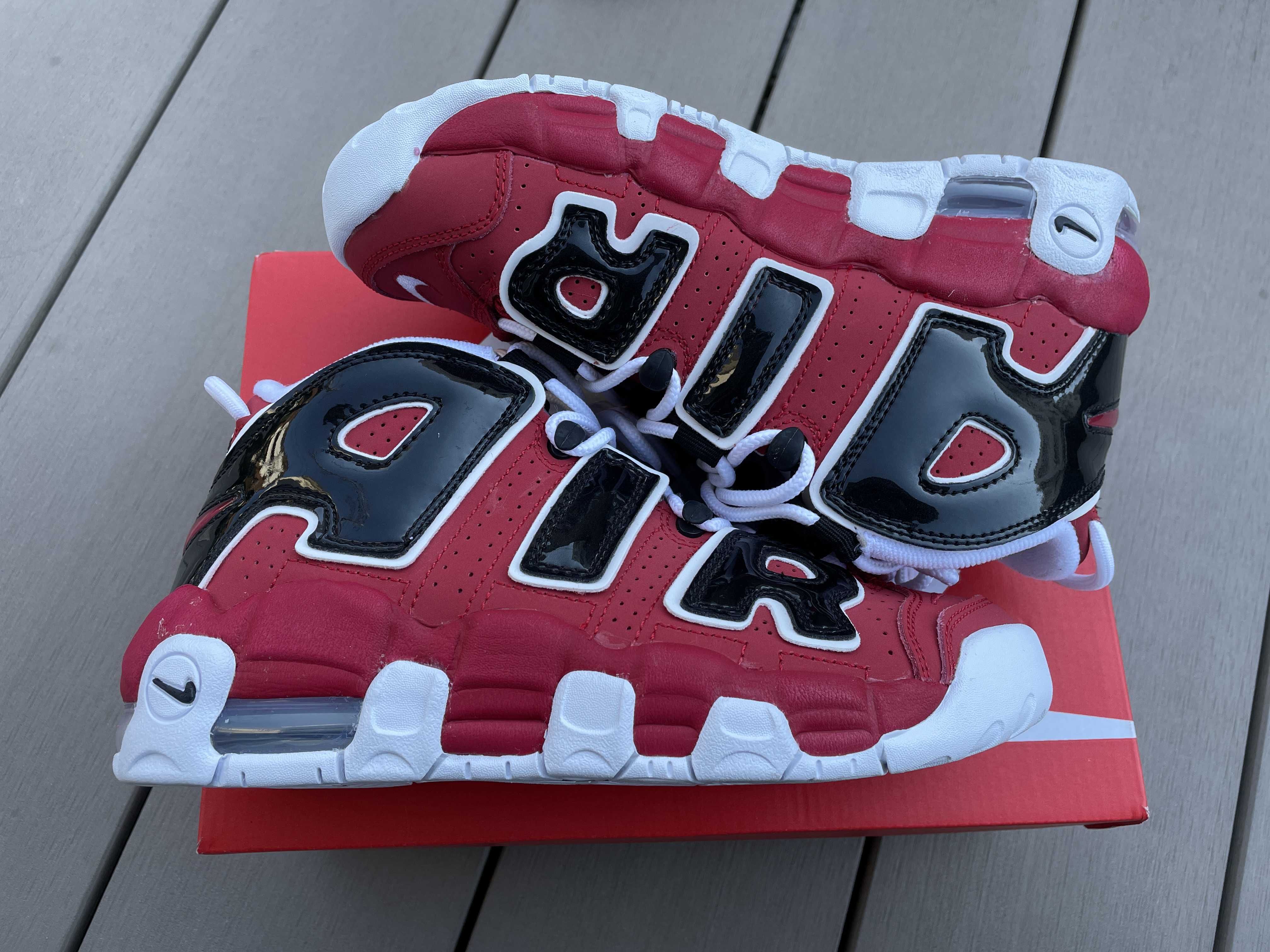 NIKE GS AIR MORE UPTEMPO ’96 "BLACK AND VARSITY RED"(2021)
