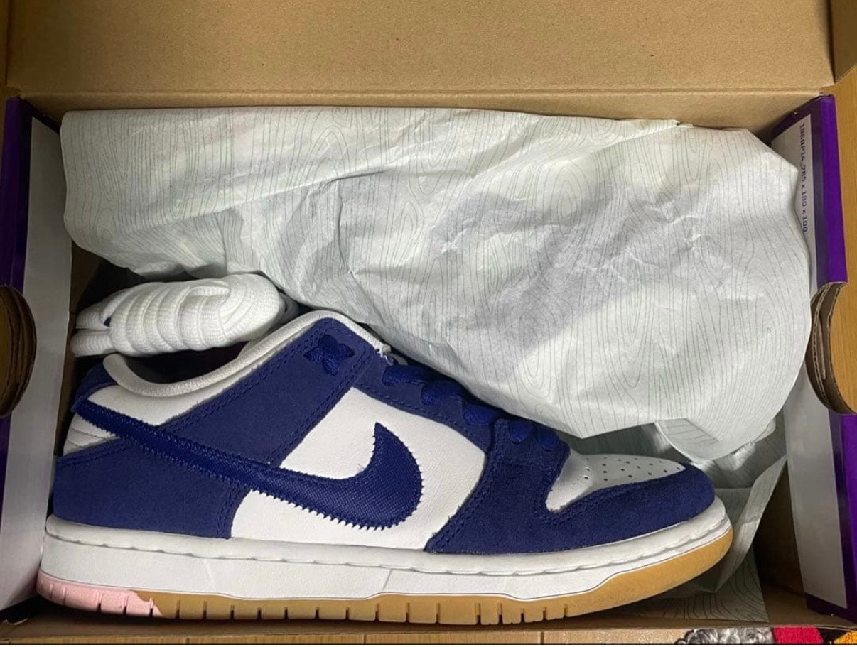 Nike SB Dunk Low "Los Angeles Dodgers/Deep Royal Blue"