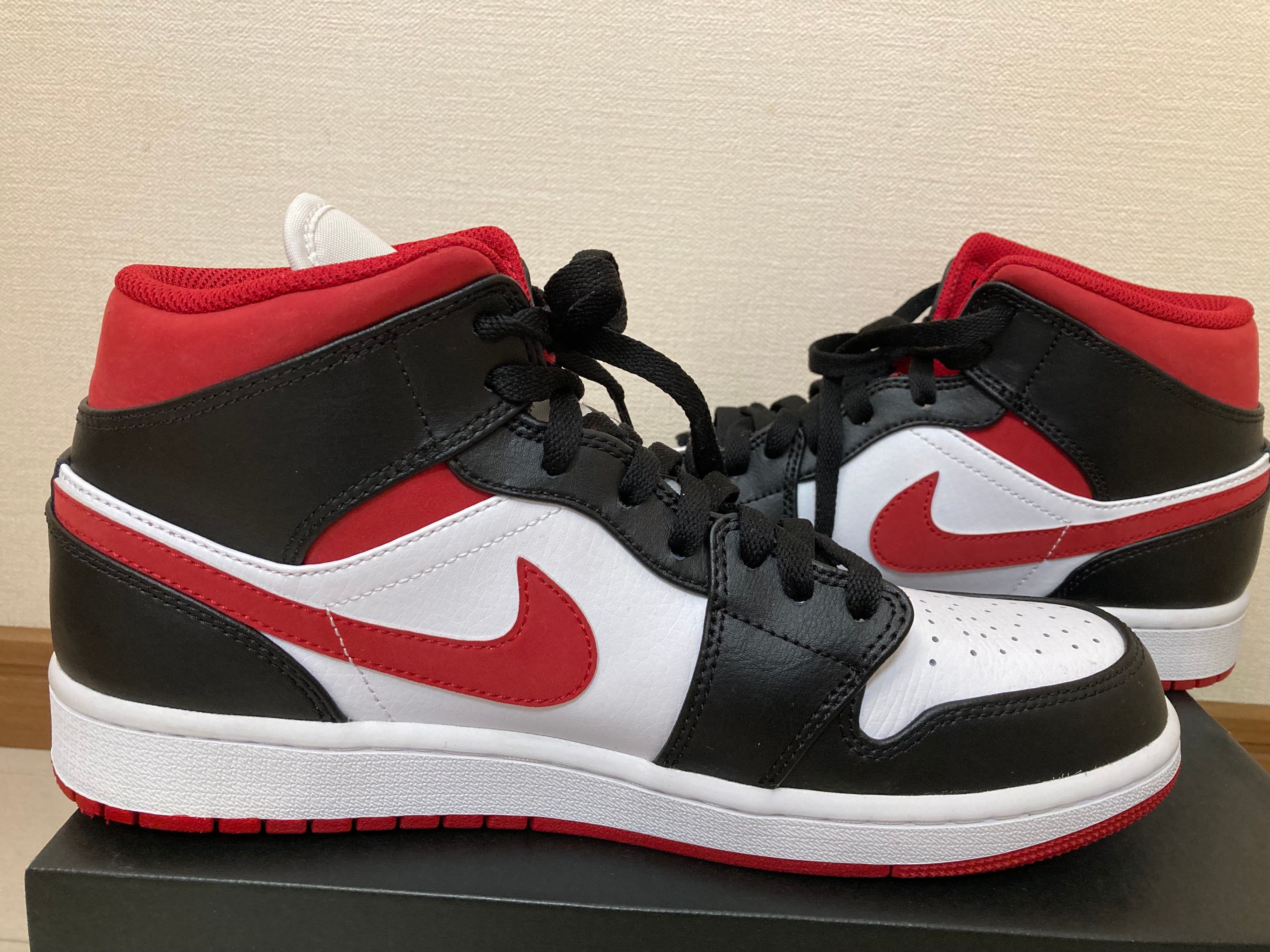Nike Air Jordan 1 Mid "White/Gym Red Black"