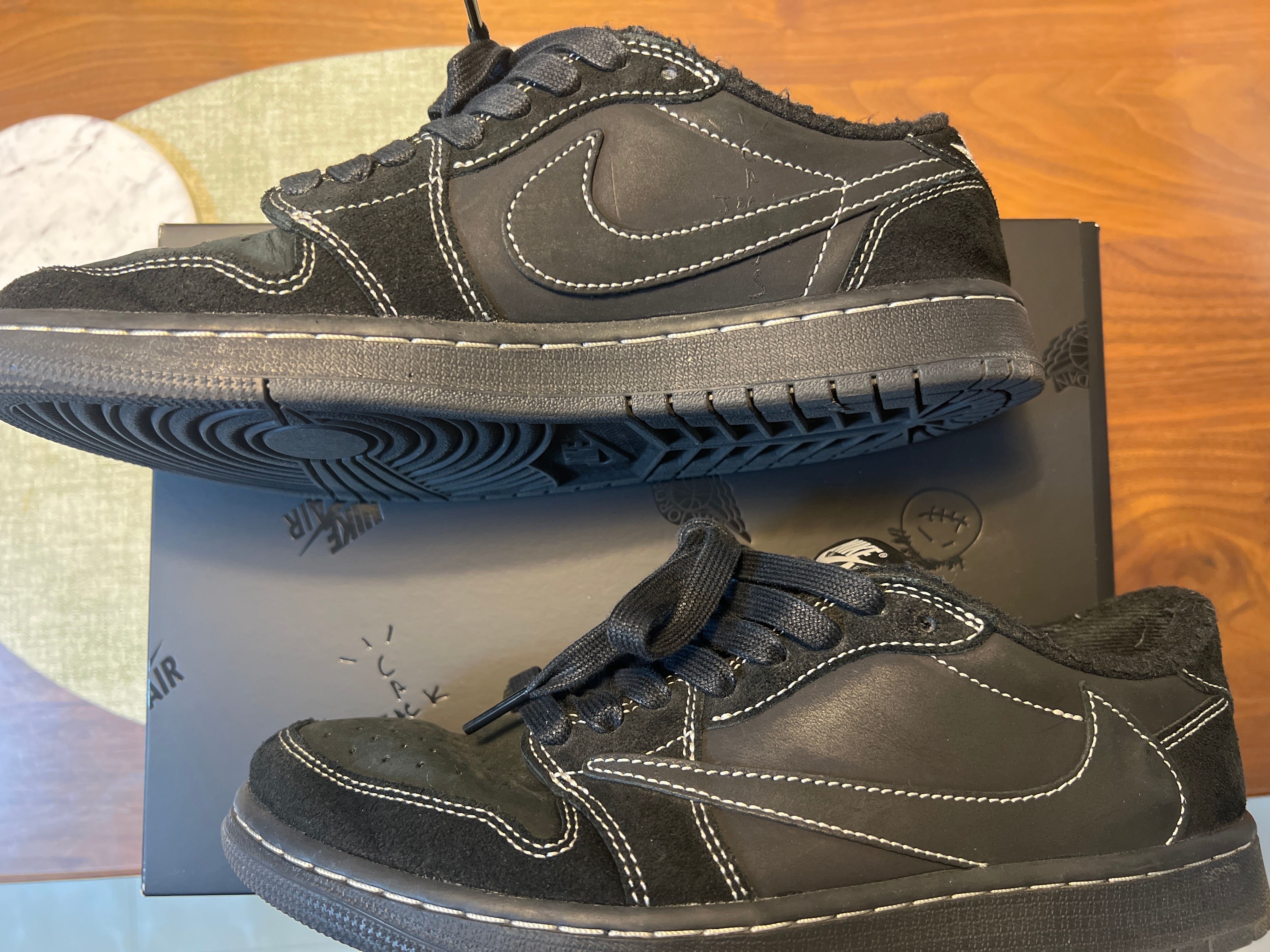 Travis Scott × Nike Air Jordan 1 Low OG SP "Black Phantom"