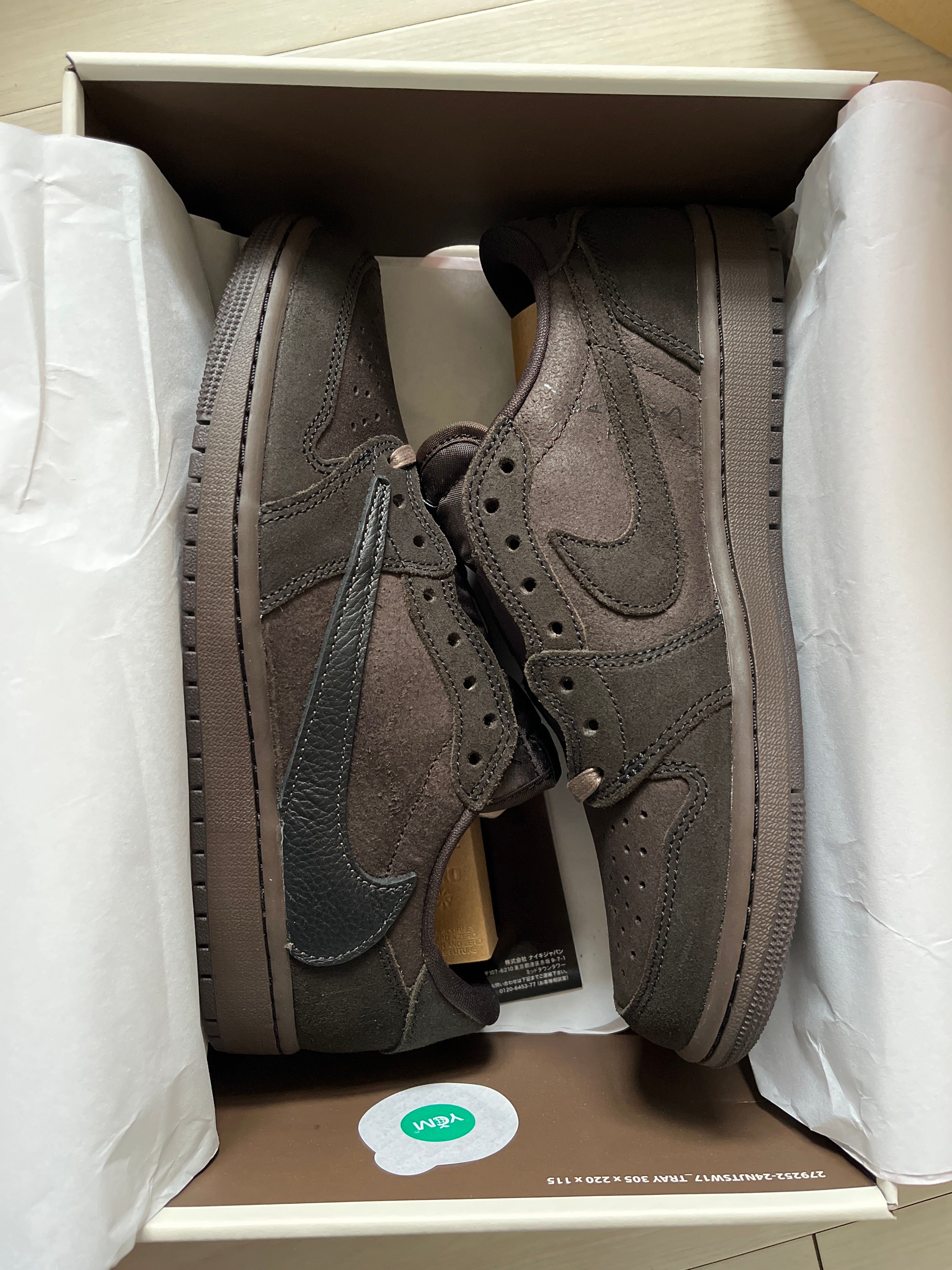 Travis Scott × Nike Air Jordan 1 Low OG SP "Velvet Brown and Dark Mocha"
