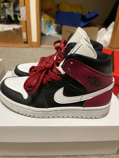 Nike Women's Air Jordan 1 Mid "Black Noble Red"