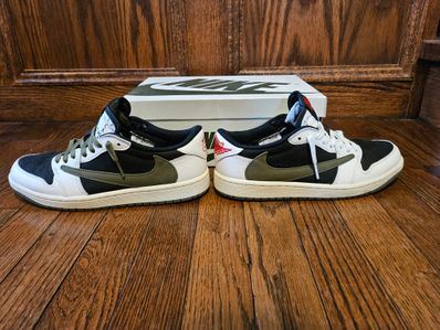 Travis Scott × Nike Women's Air Jordan 1 Low OG "Medium Olive"