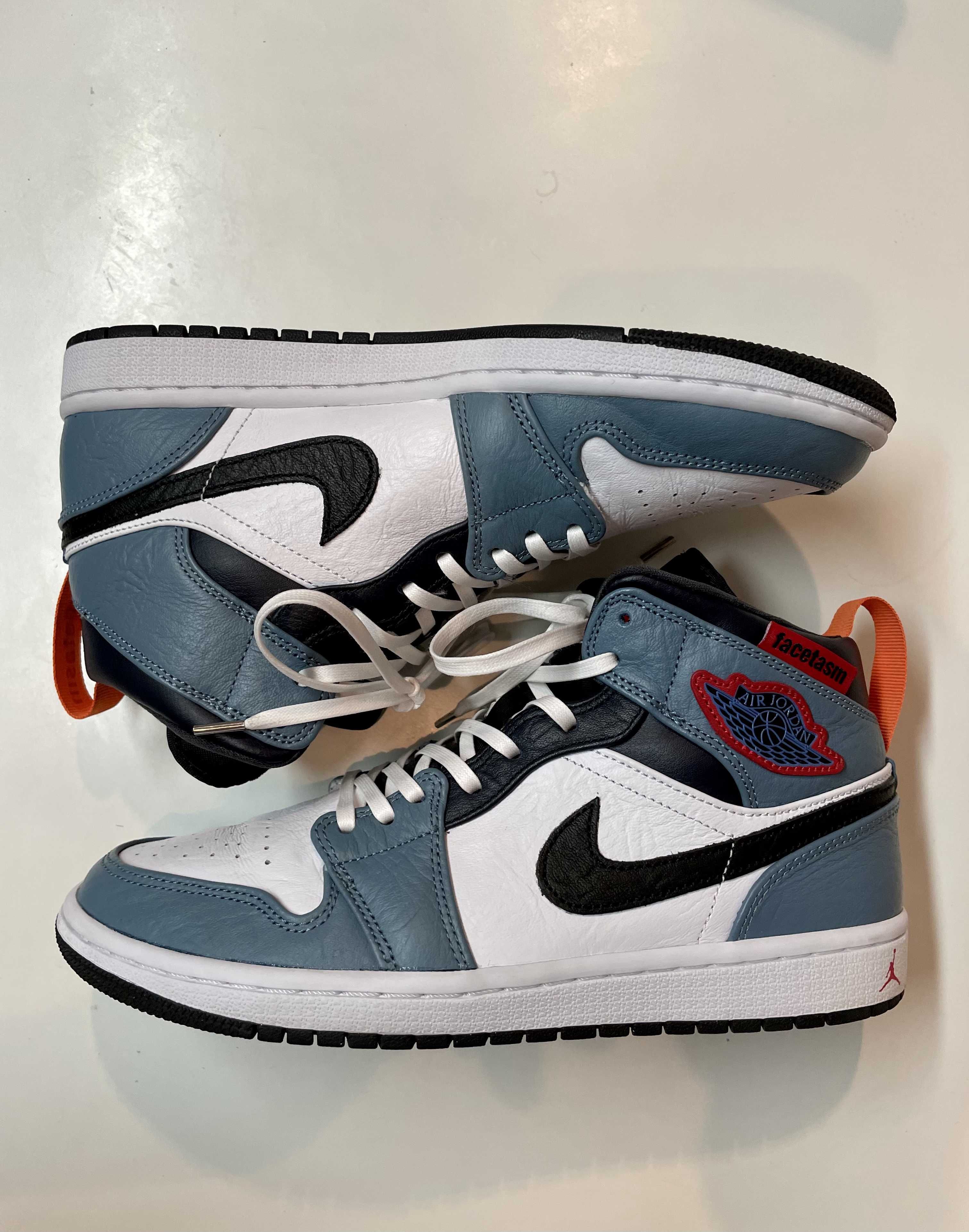FACETASM × Nike Air Jordan 1 Mid "White/Navy"
