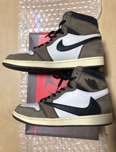 Travis Scott × Nike Air Jordan 1 Retro High OG TS SP "Sail/Dark Mocha"