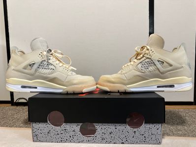 Off-White × Nike Women's Air Jordan 4 SP "Sail"