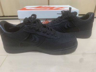 Stussy × Nike Air Force 1 Low "Triple Black"