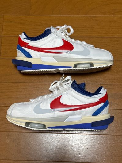 sacai × Nike Zoom Cortez "White and University Red"