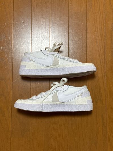 sacai × Nike Blazer Low "White Patent Leather"