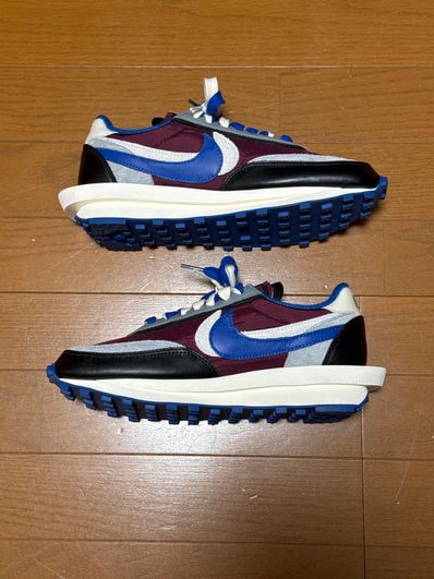 UNDERCOVER × sacai × Nike LD Waffle "Night Maroon/Pale Ivory-Ground Grey-Team Royal"