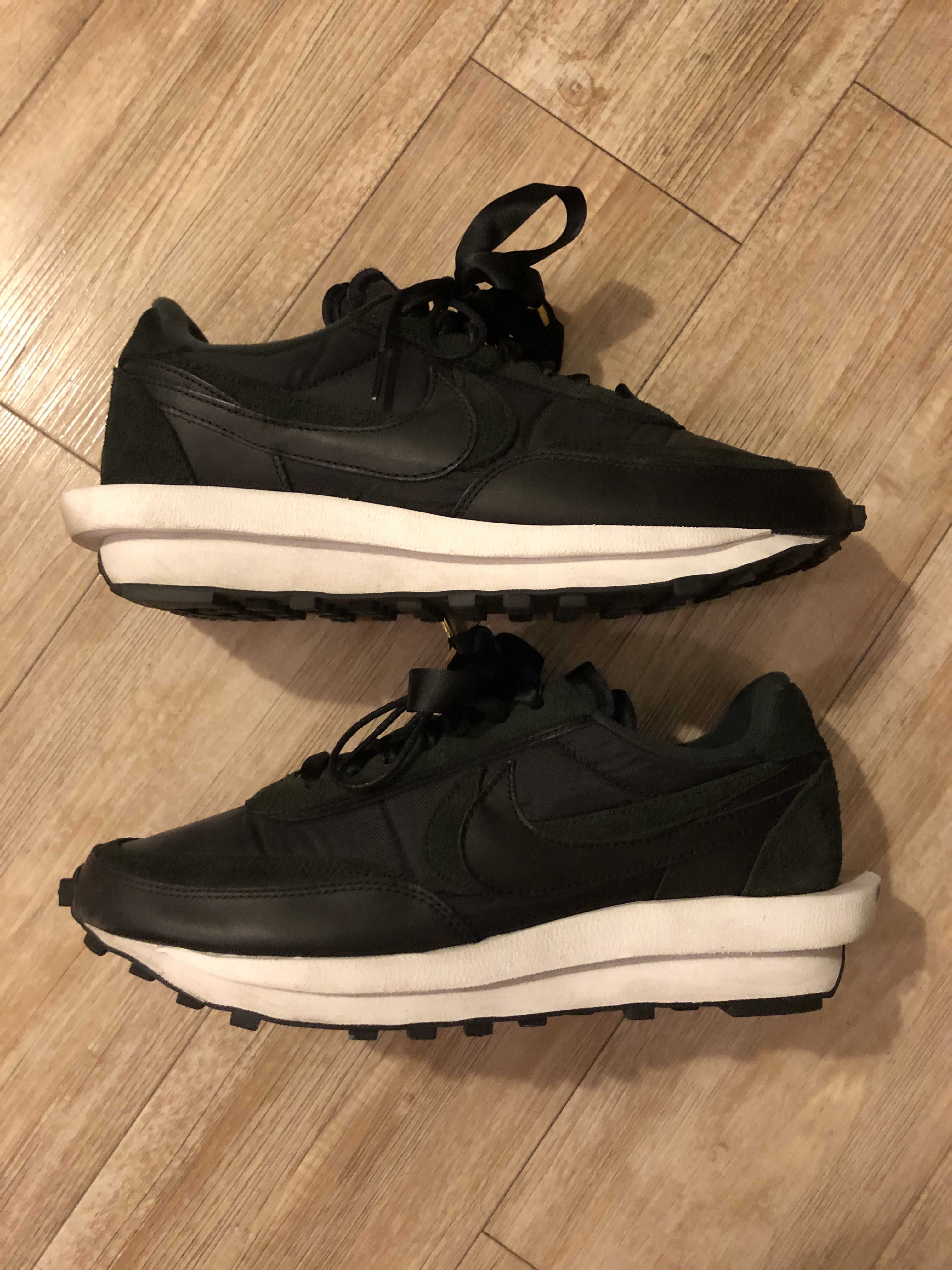 sacai × Nike LDV Waffle "Triple Black"