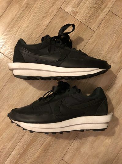 sacai × Nike LDV Waffle "Triple Black"