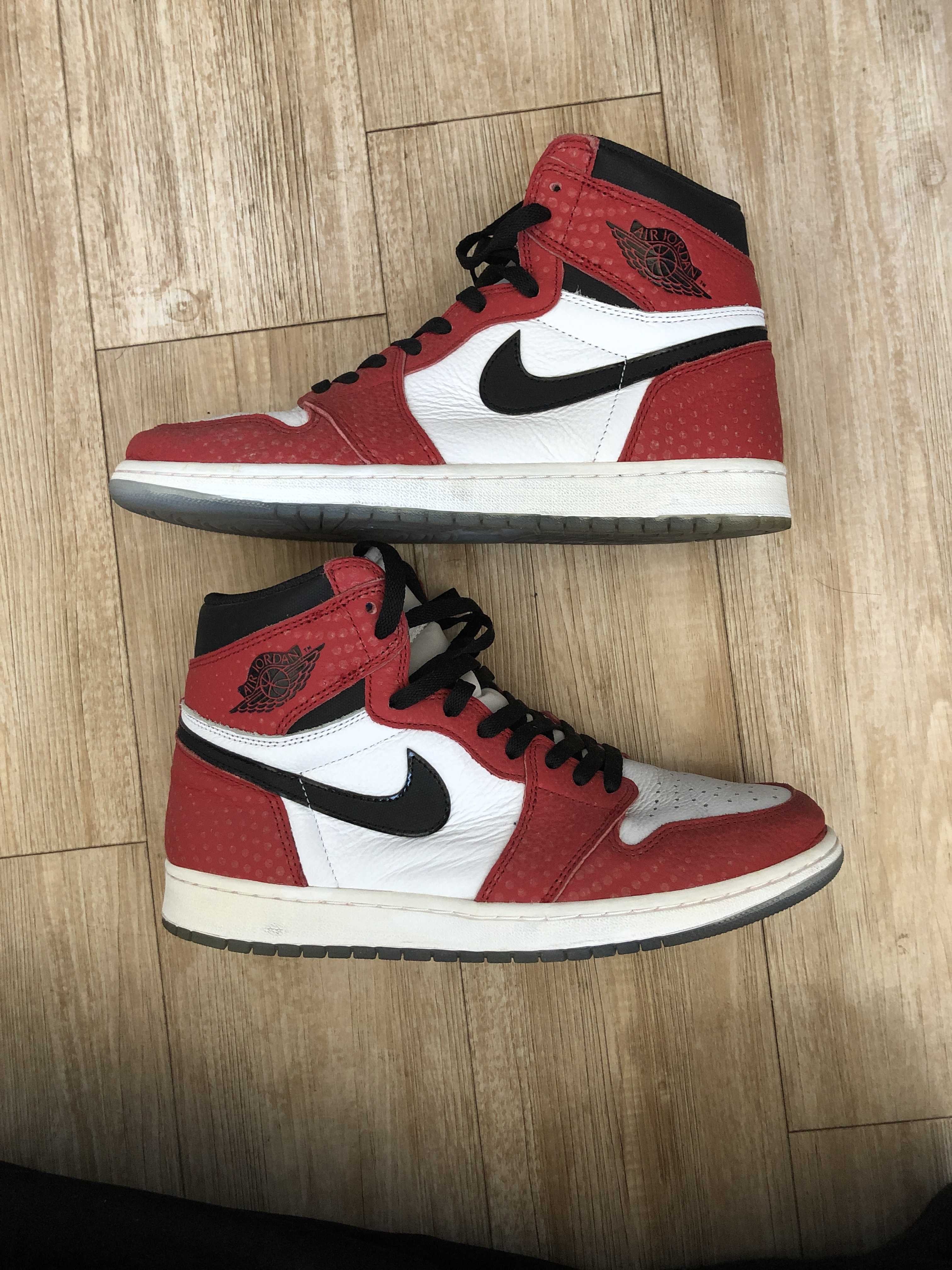 Spiderman × Nike Air Jordan 1 Origin Story "Gym Red/White/Photo Blue/Black"