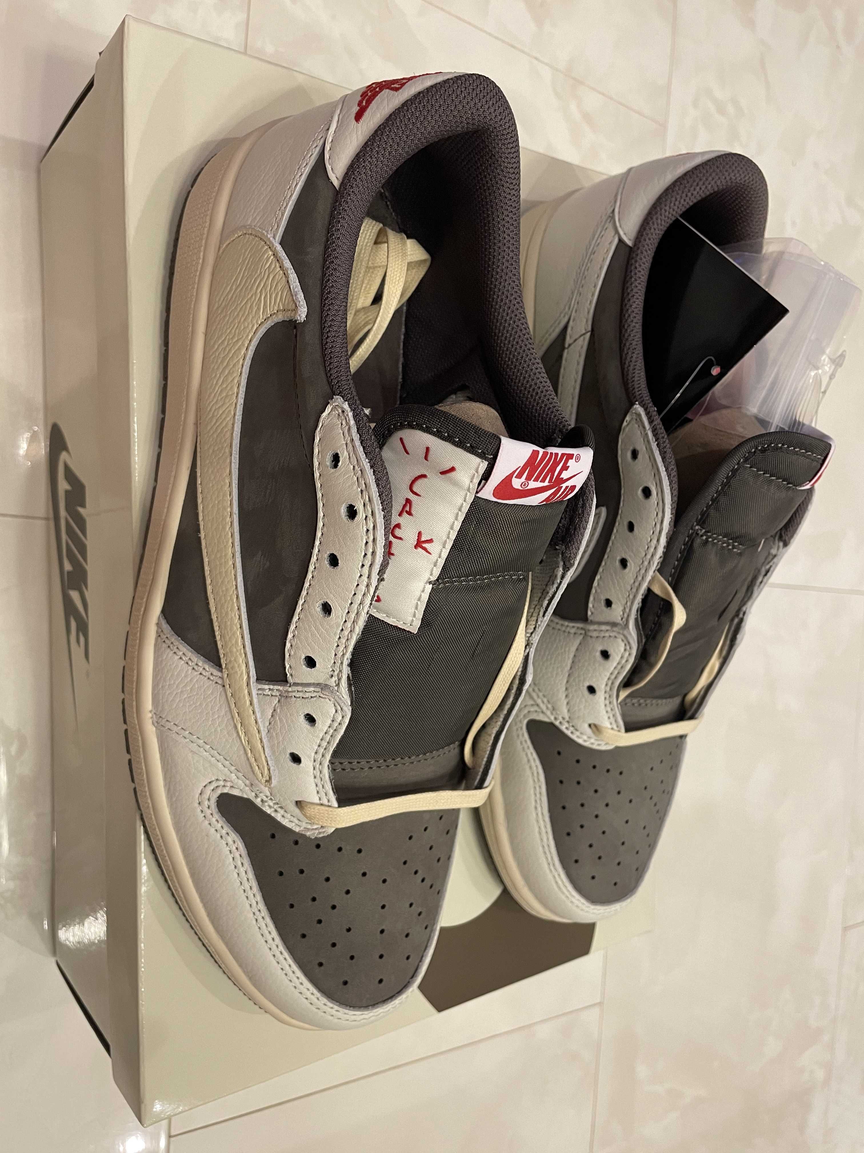 Travis Scott × Nike Air Jordan 1 Low OG SP "Reverse Mocha/Sail and Ridgerock"