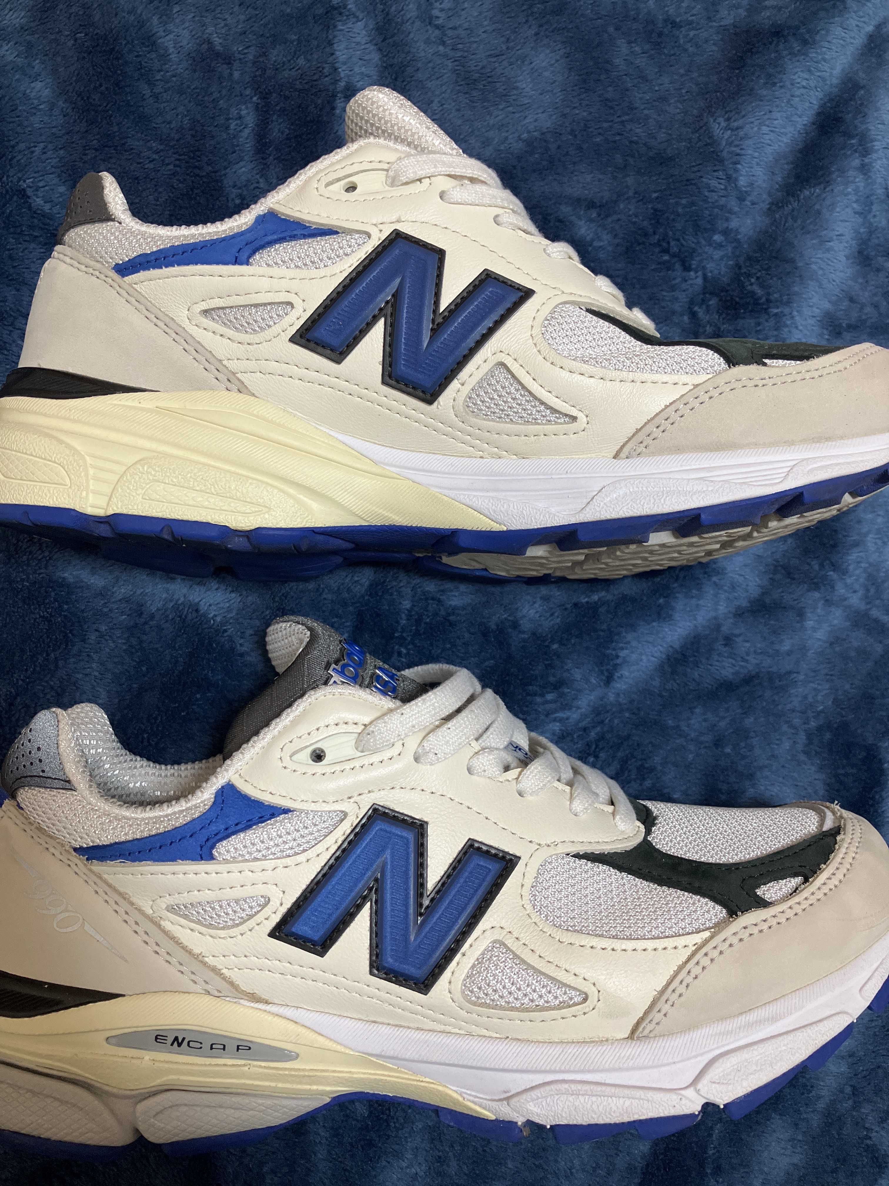 New Balance 990V3 "White/Navy"