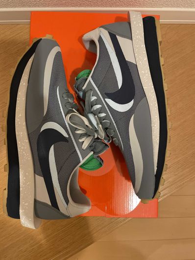 CLOT × Sacai × Nike LD Waffle "Grey Obsidian/Cool Grey"