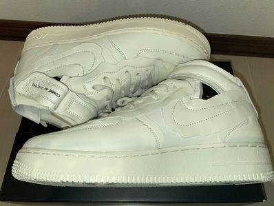 COMME des GARCONS × Nike Air Force 1 Mid "White"