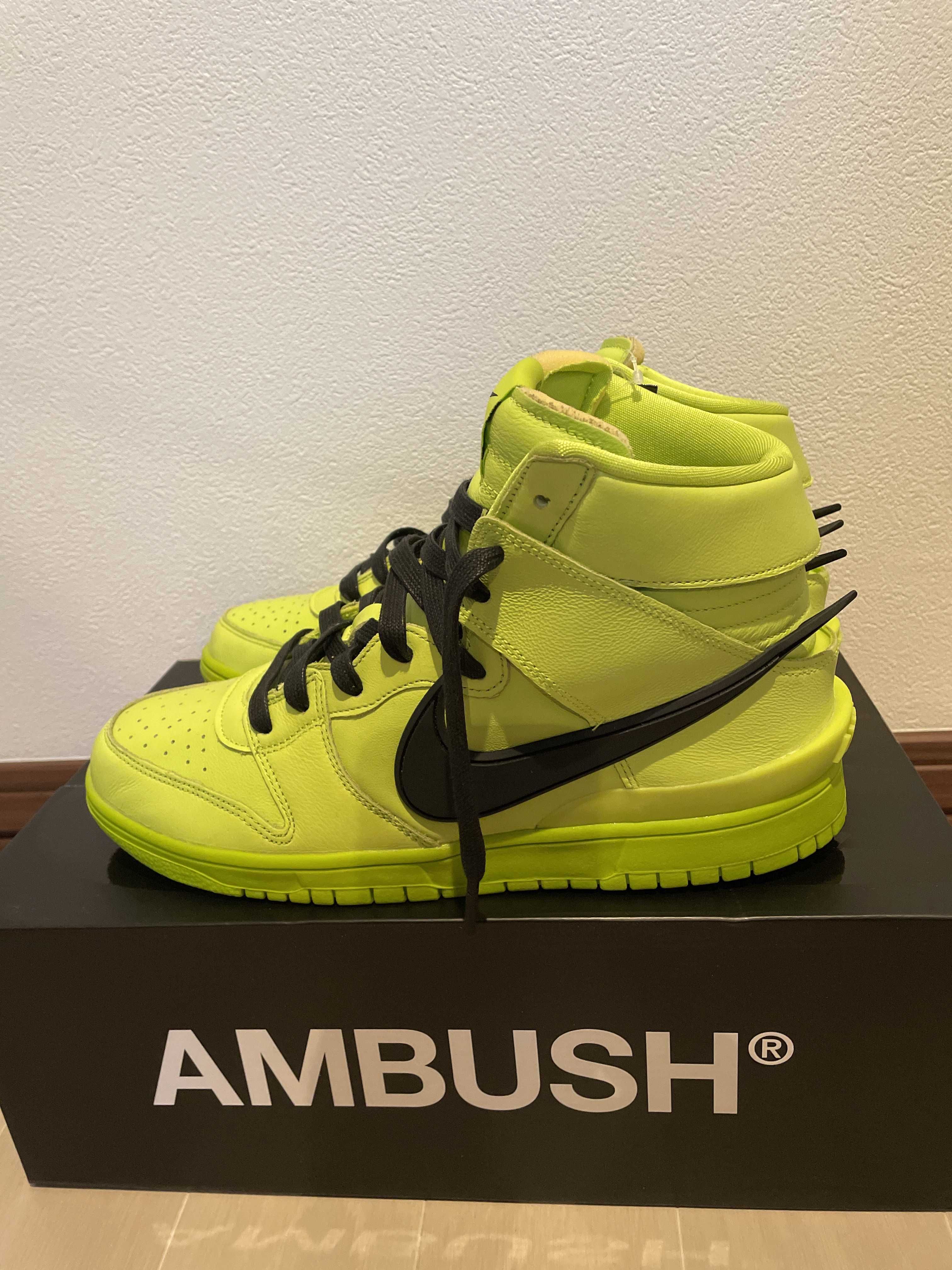 AMBUSH × NIKE DUNK HIGH "FLASH LIME"