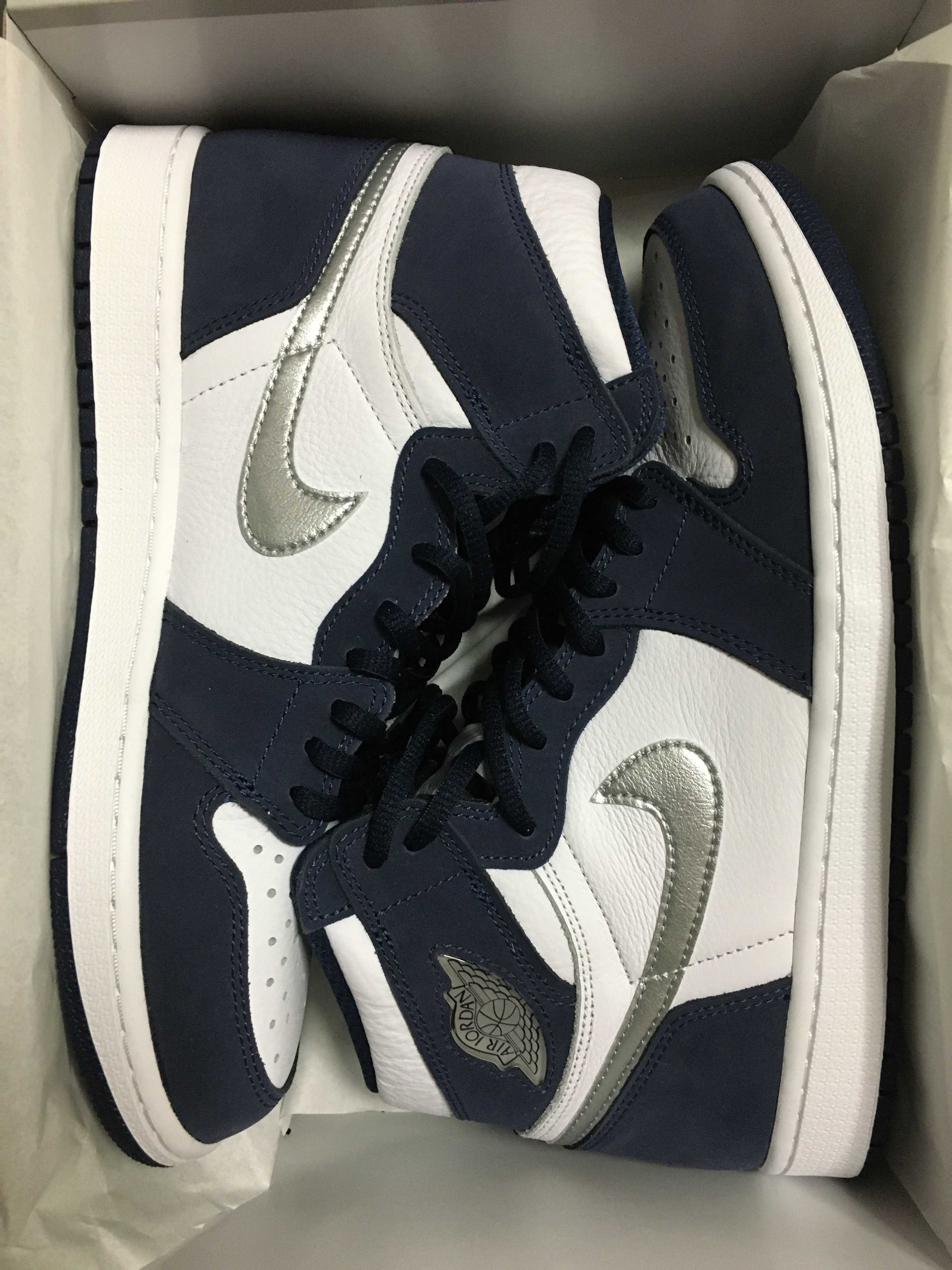 Nike Air Jordan 1 High OG CO.JP "White/Midnight Navy" (2020) (Standard Box)