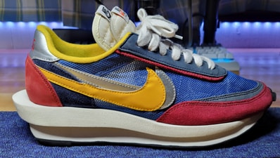 sacai × Nike LDV Waffle "Red/Blue"