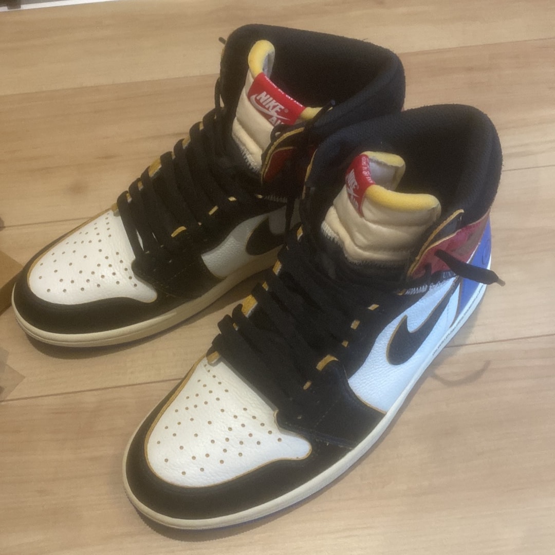 fragment design × UNION × Nike Air Jordan 1 High OG "Black/Varsity Red"