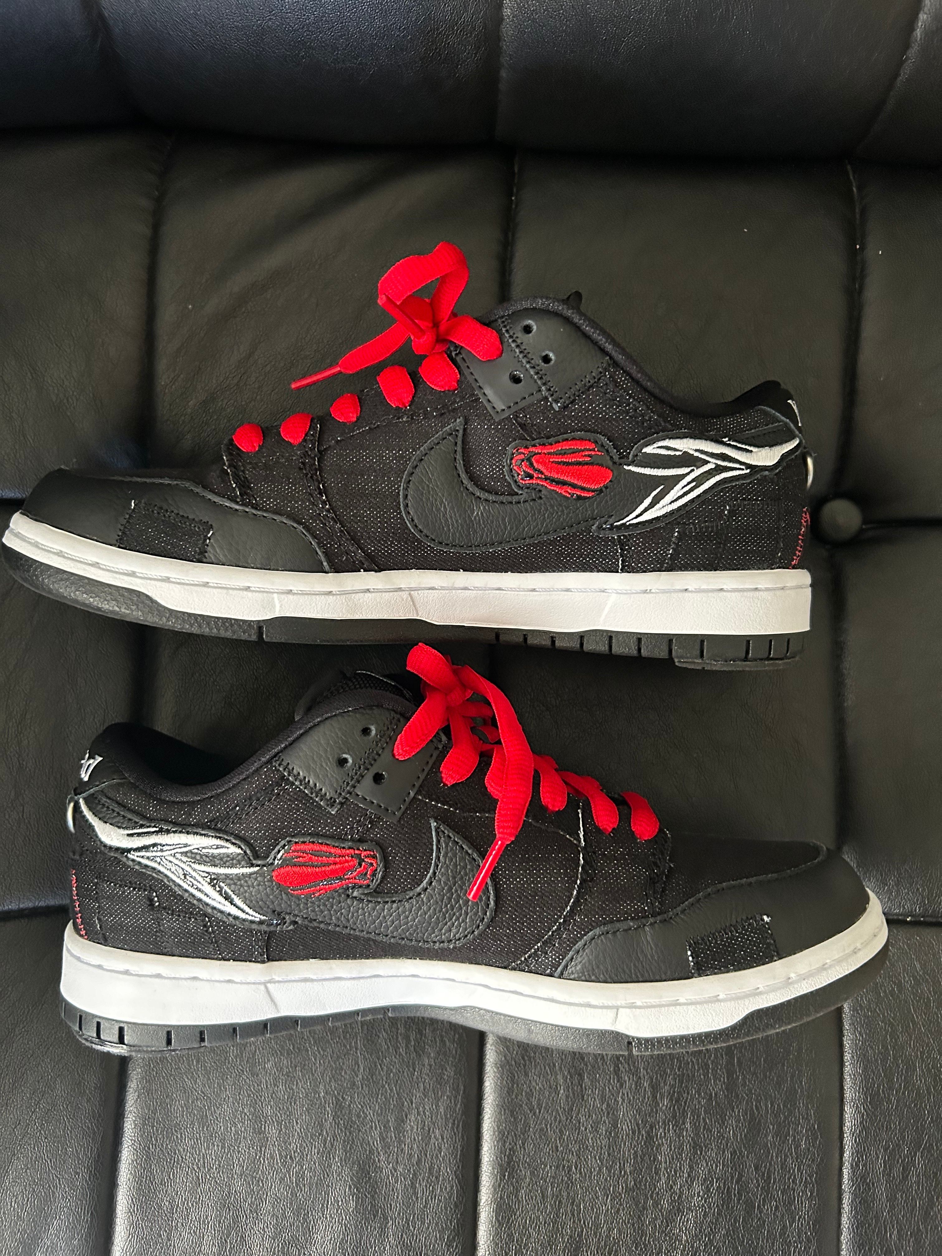 Wasted Youth × Nike SB Dunk Low "Black Denim"(Special Box) / VERDY