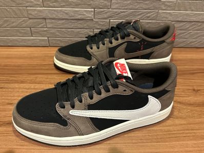 Travis Scott × Nike Air Jordan 1 Low OG SP-T "Black/Dark Mocha"