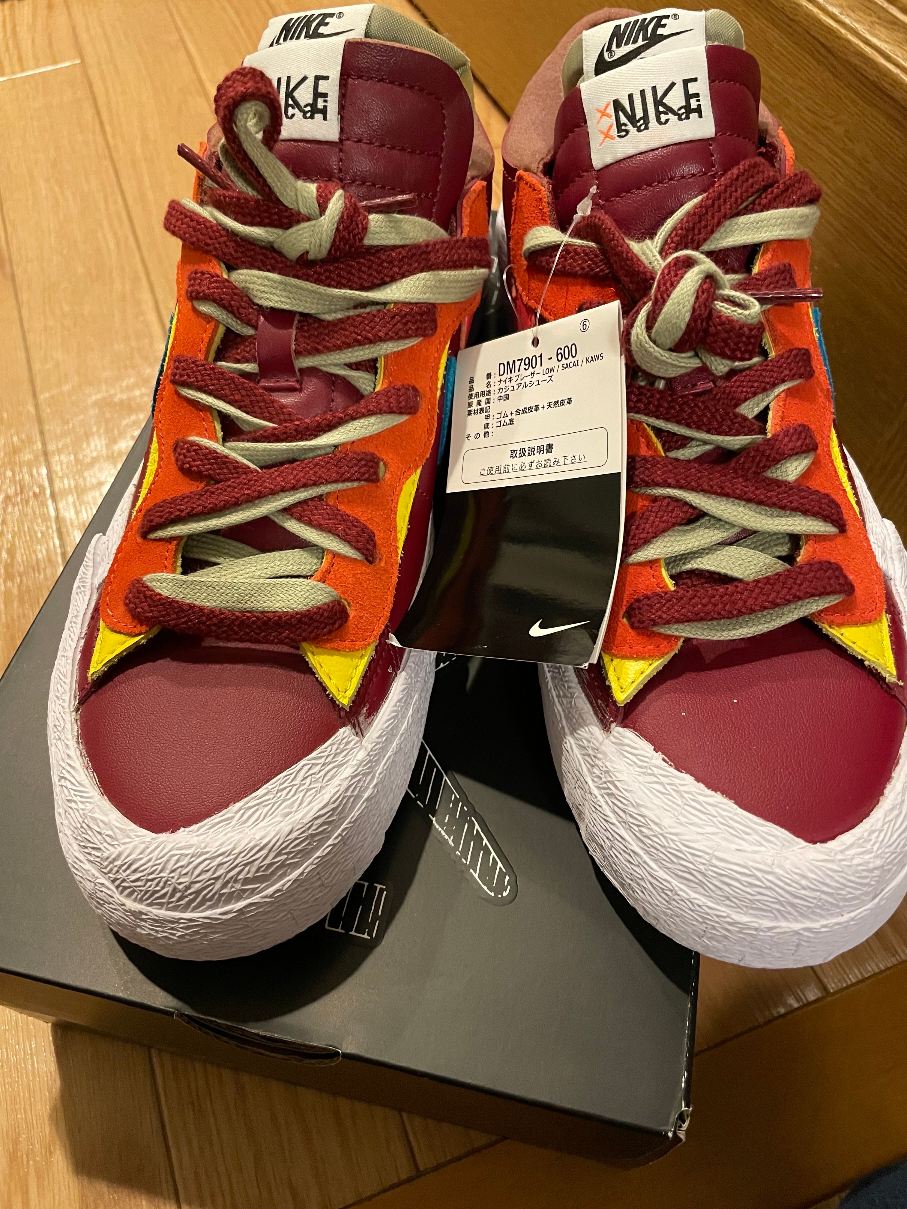 KAWS × sacai × Nike Blazer Low "Team Red"