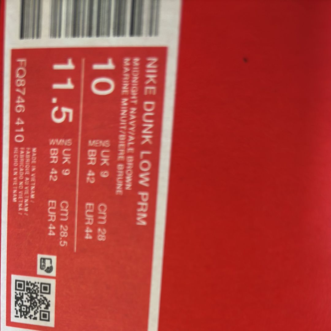 Nike Dunk Low PRM "Midnight Navy and Baroque Brown"