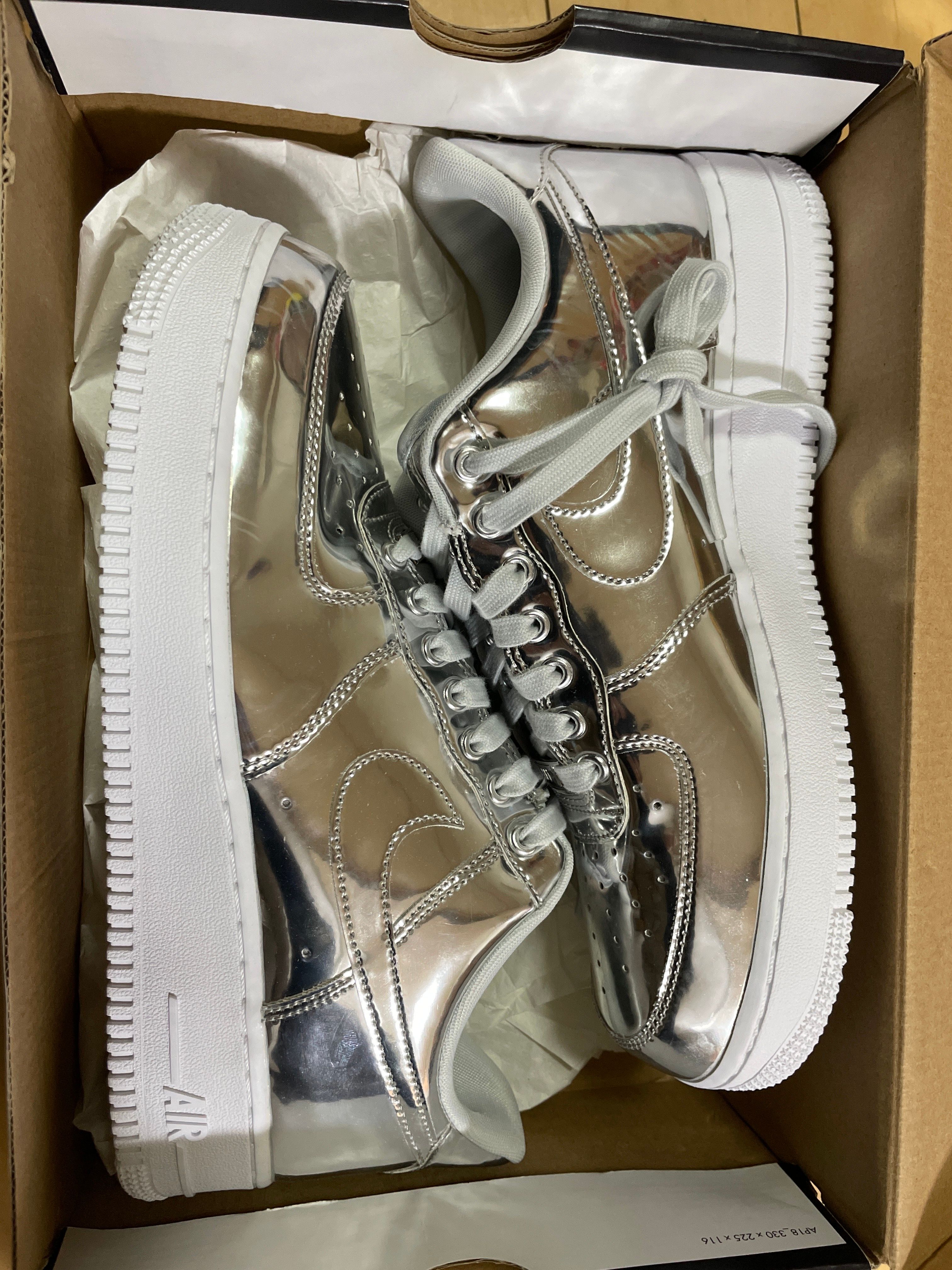 Nike Women's Air Force 1 Low Metallic "Chrome"