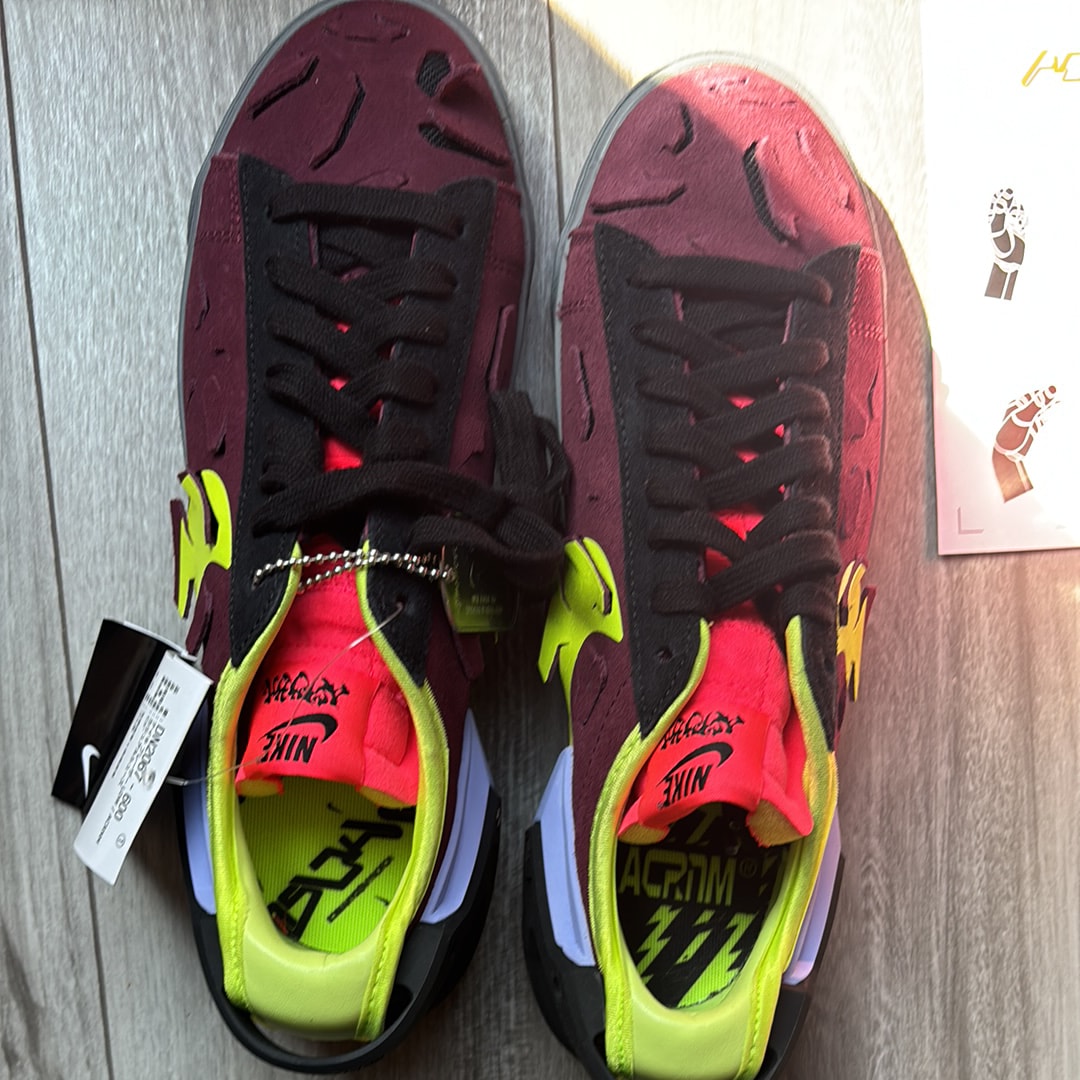ACRONYM × Nike Blazer Low "Night Maroon"