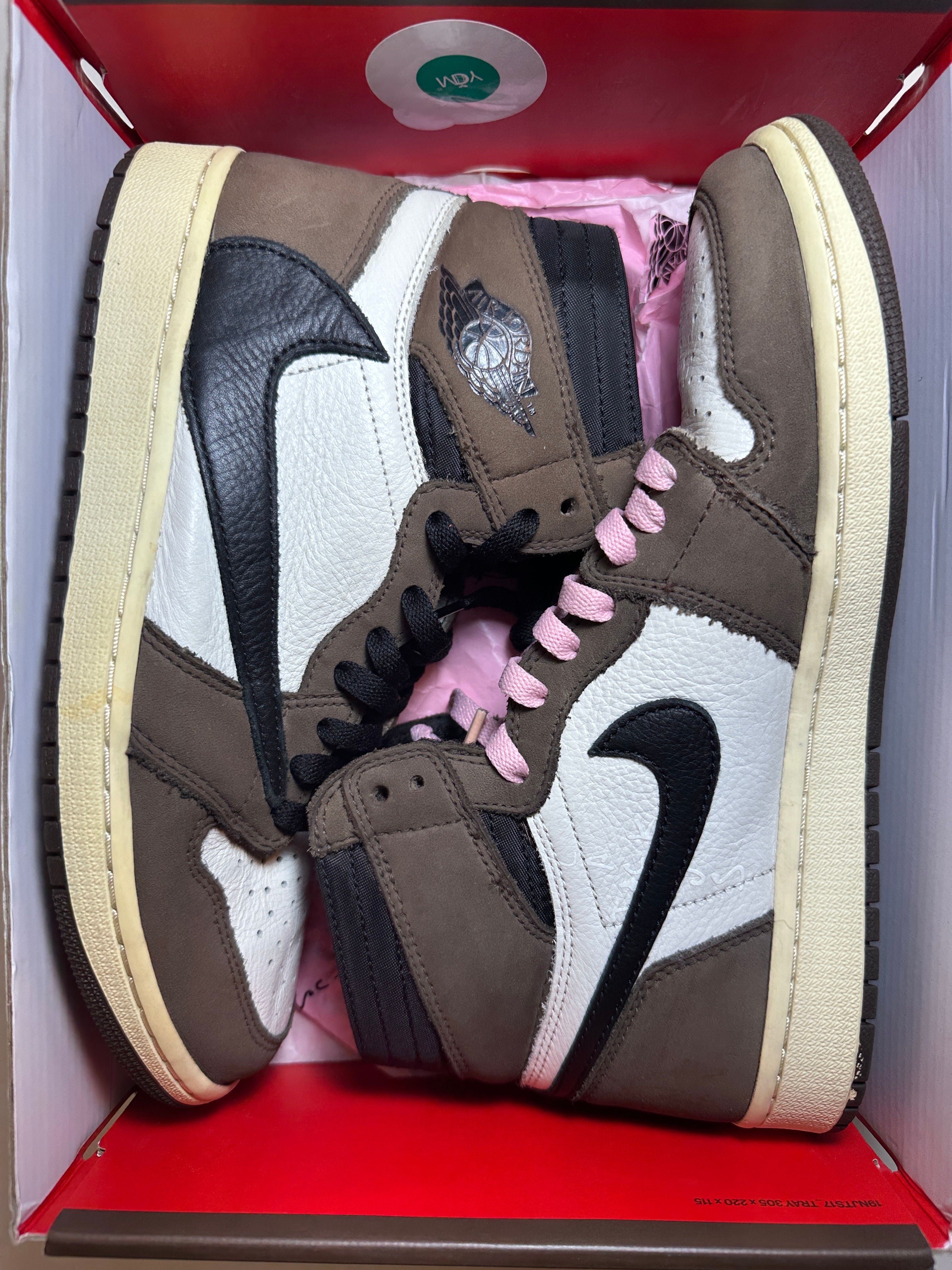 Travis Scott × Nike Air Jordan 1 Retro High OG TS SP "Sail/Dark Mocha"