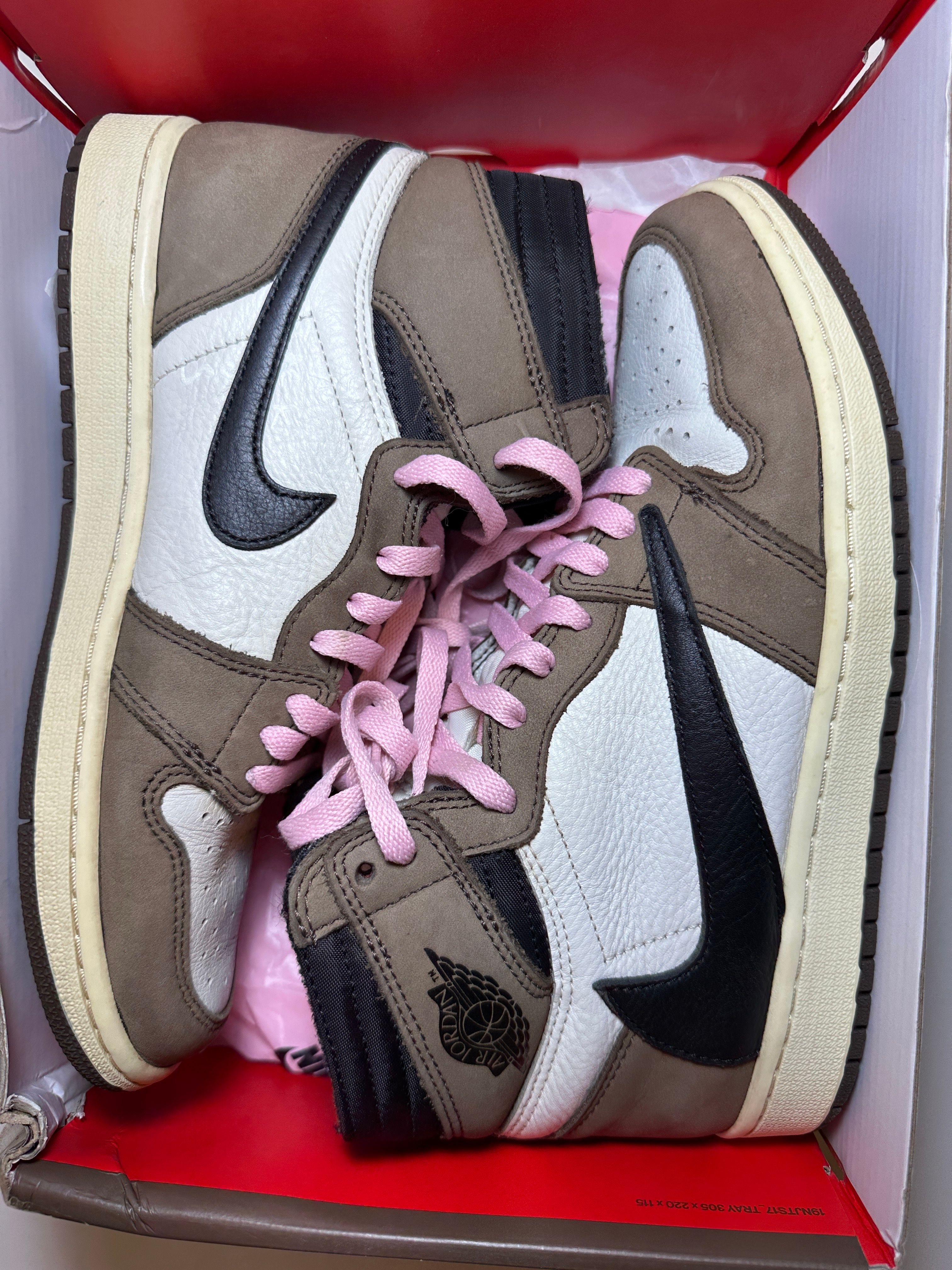 Travis Scott × Nike Air Jordan 1 Retro High OG TS SP "Sail/Dark Mocha"