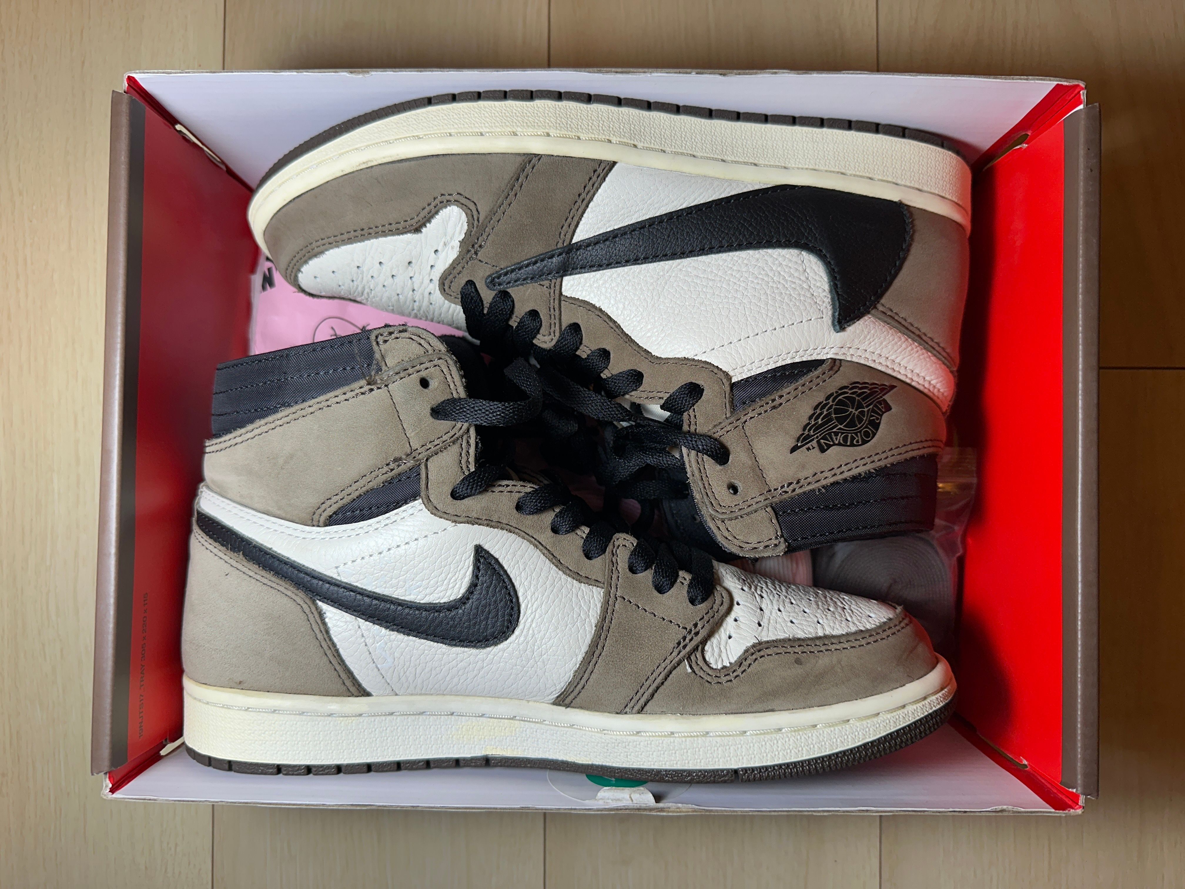 Travis Scott × Nike Air Jordan 1 Retro High OG TS SP "Sail/Dark Mocha"