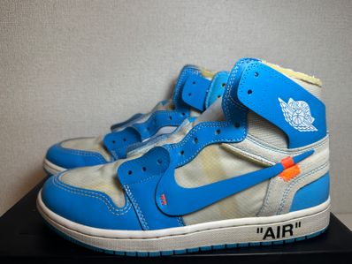 Off-White × Nike Air Jordan 1 High UNC "White/Dark Powder Blue"