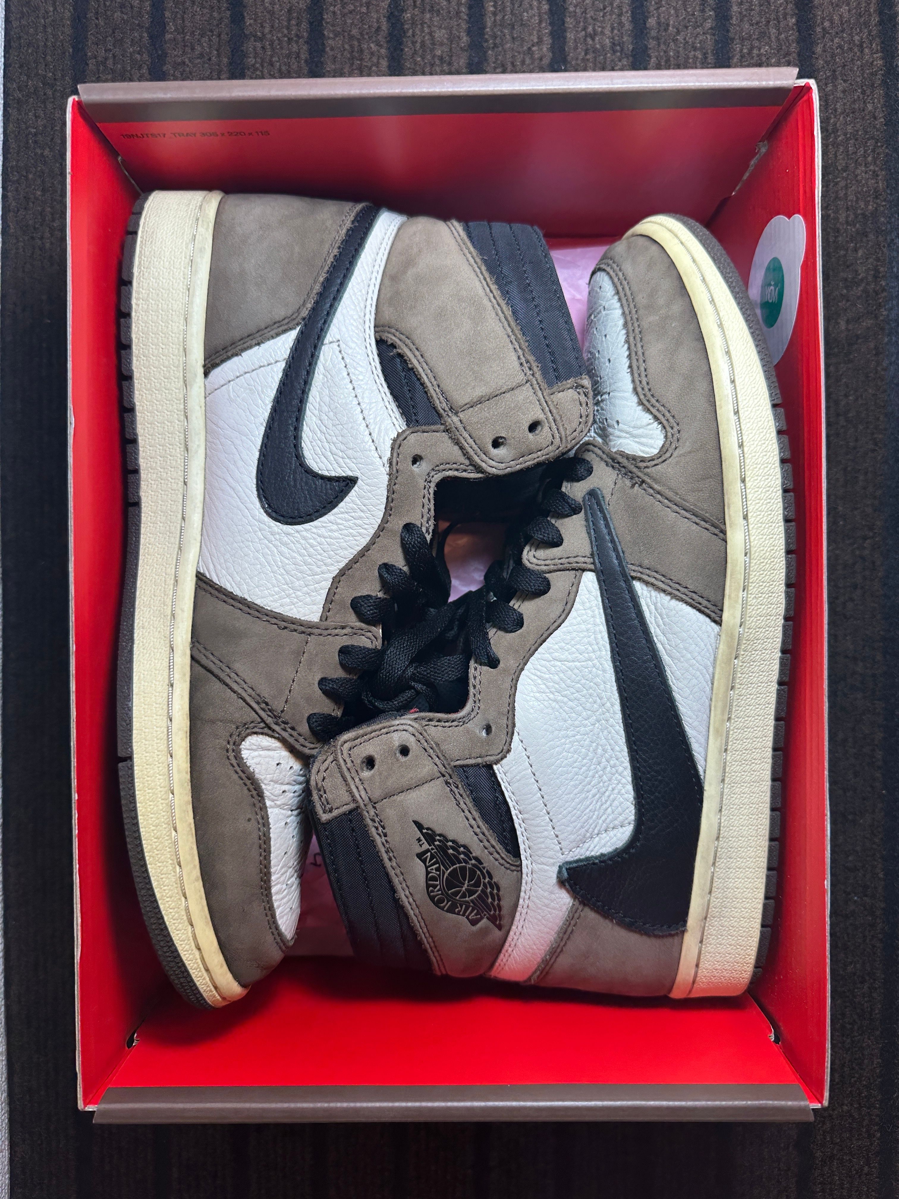 Travis Scott × Nike Air Jordan 1 Retro High OG TS SP "Sail/Dark Mocha"