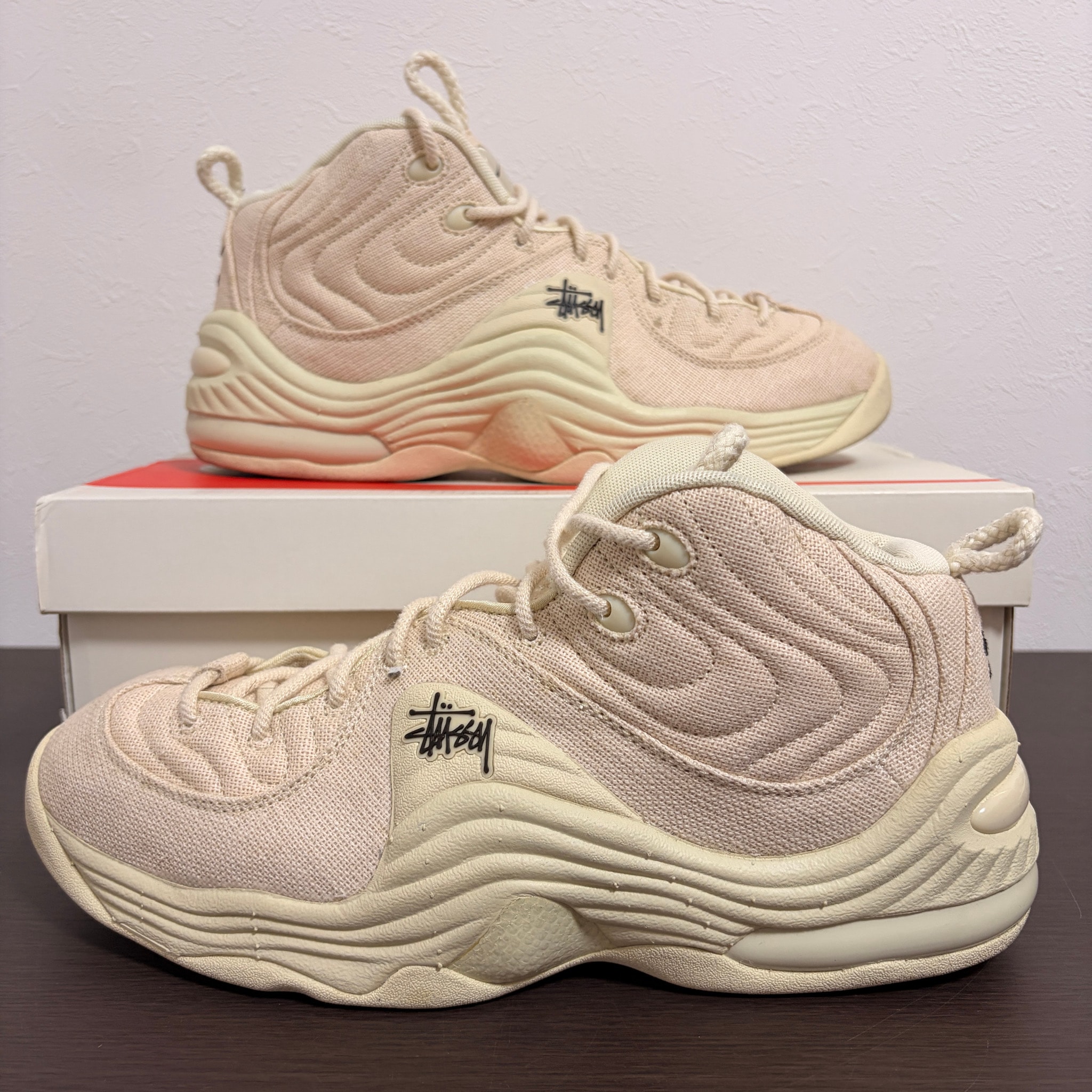 Stussy × Nike Air Penny 2 "Fossil"