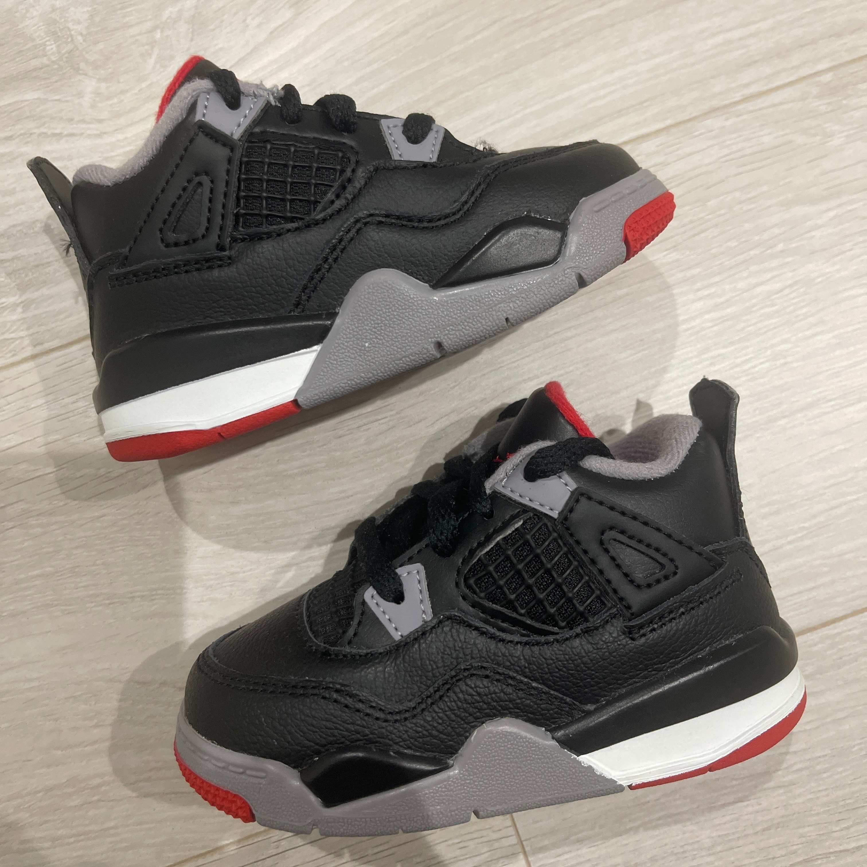 Nike TD Air Jordan 4 Retro "Bred Reimagined"