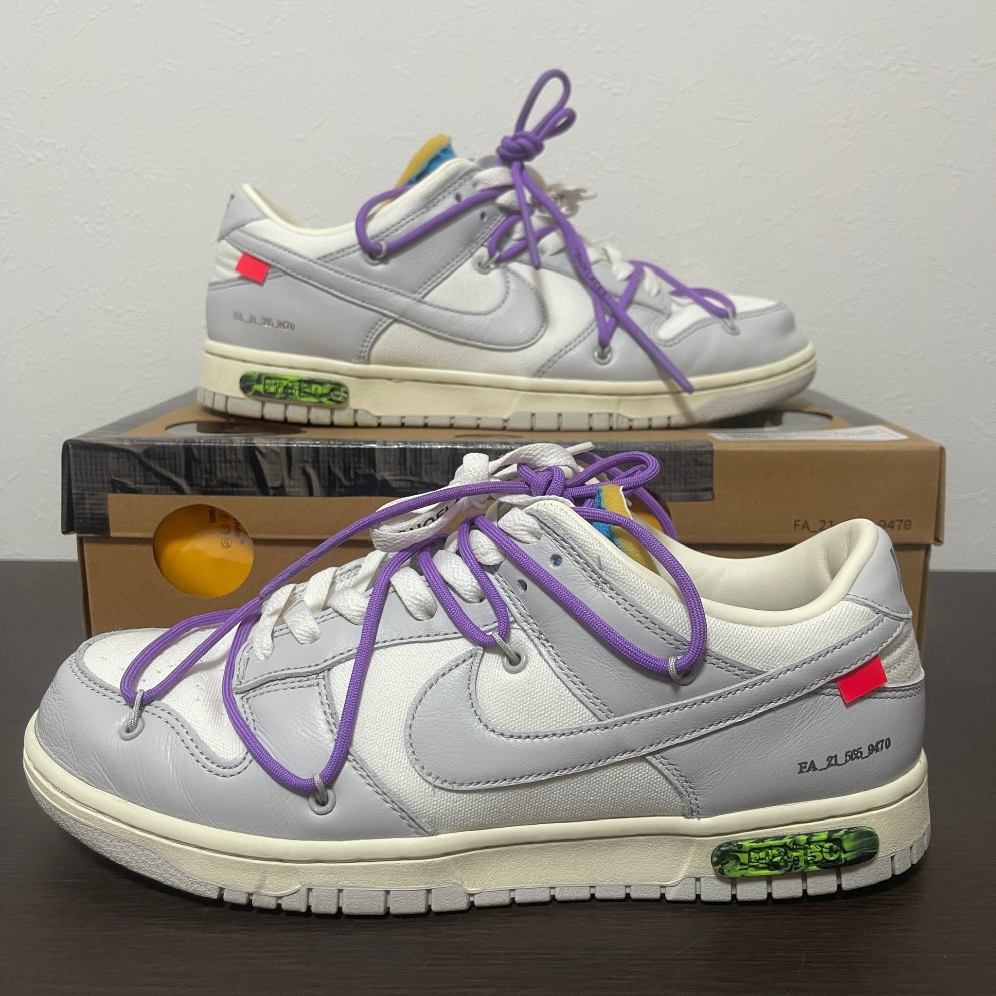 Off-White × Nike Dunk Low "Sail/Neutral Gray"