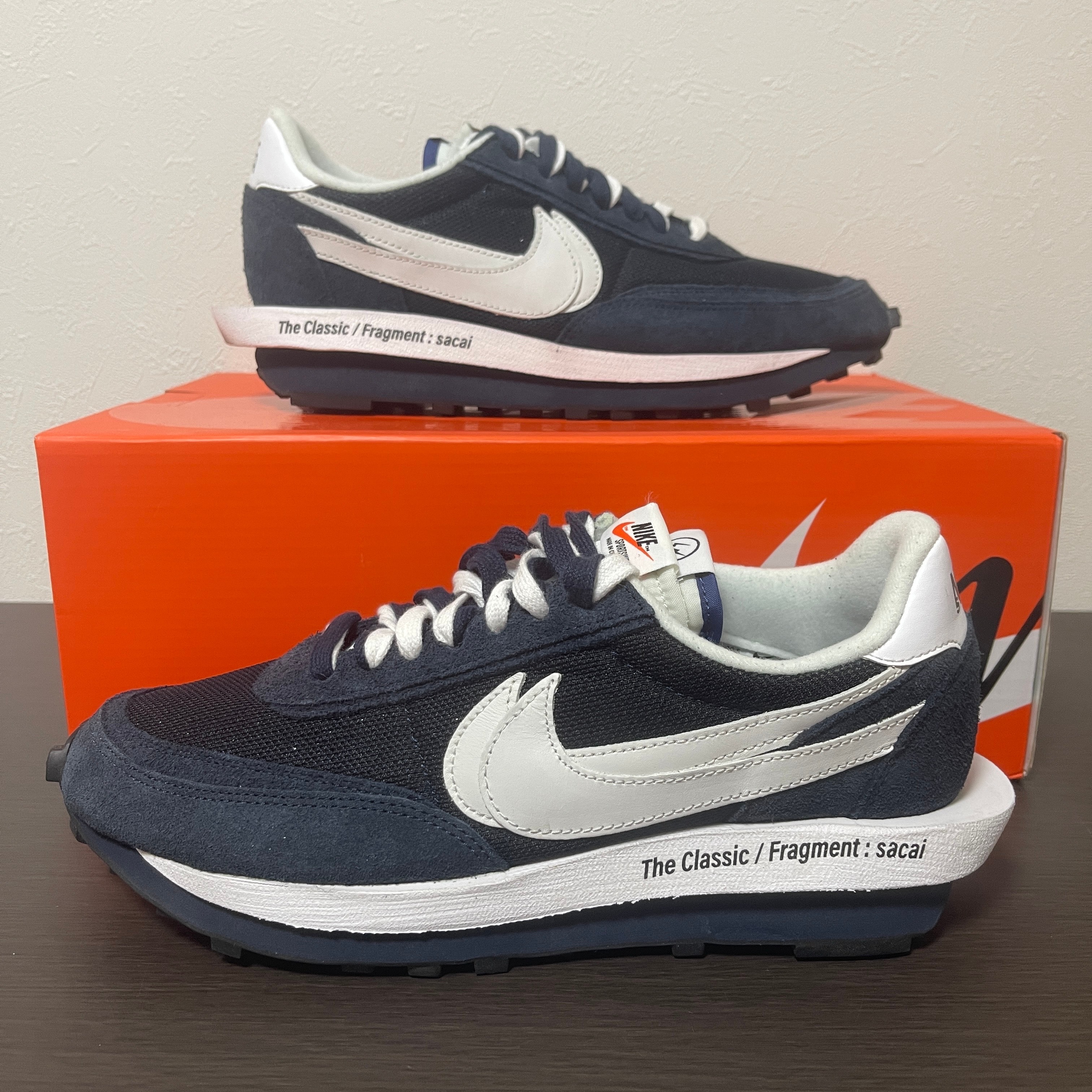 fragment design × sacai × Nike LD Waffle "Blackended Blue"