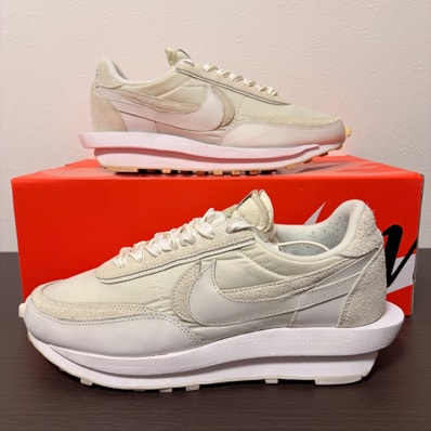 sacai × Nike LDV Waffle "Triple White"