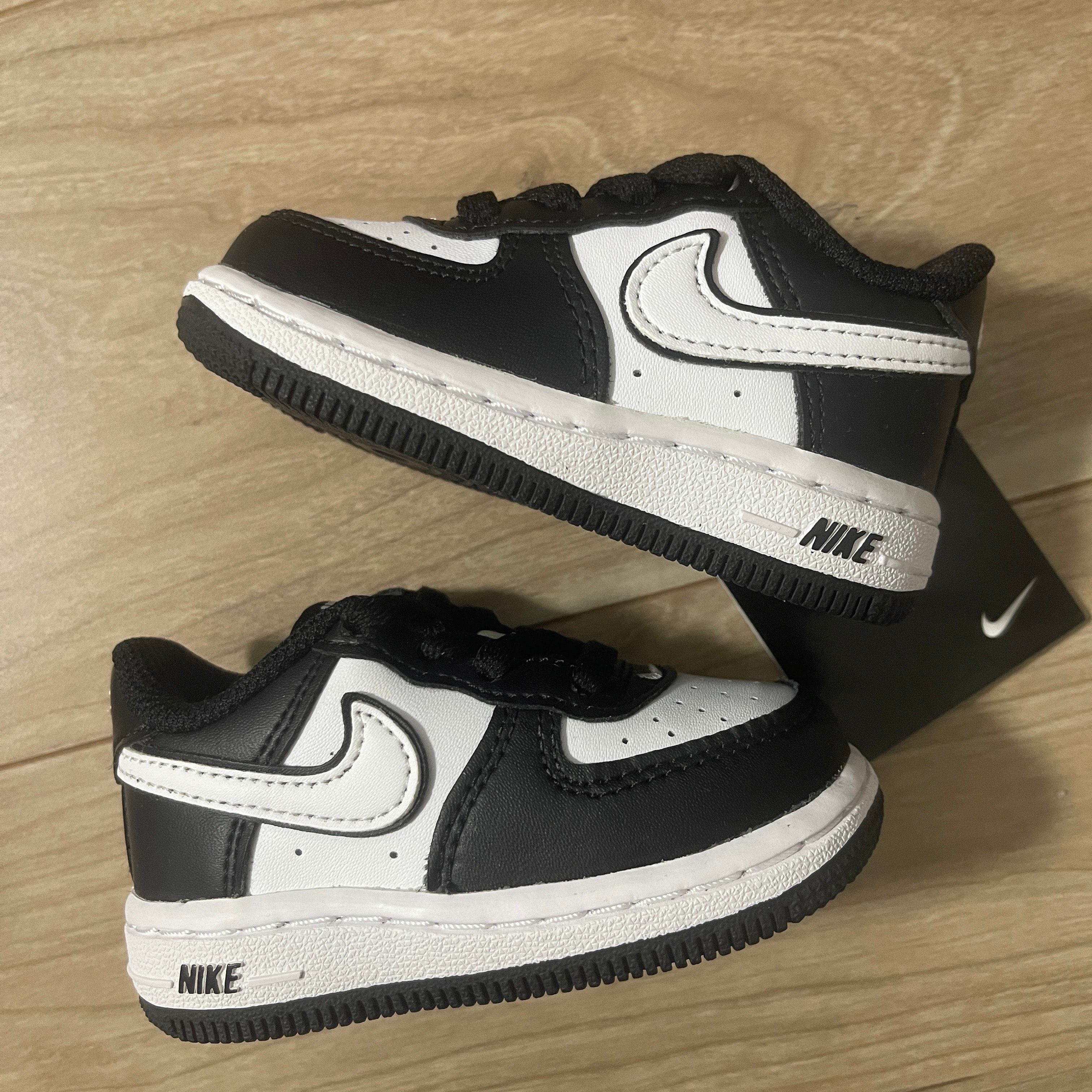 Nike TD Air Force 1 Low LV8 2 "Black/White"