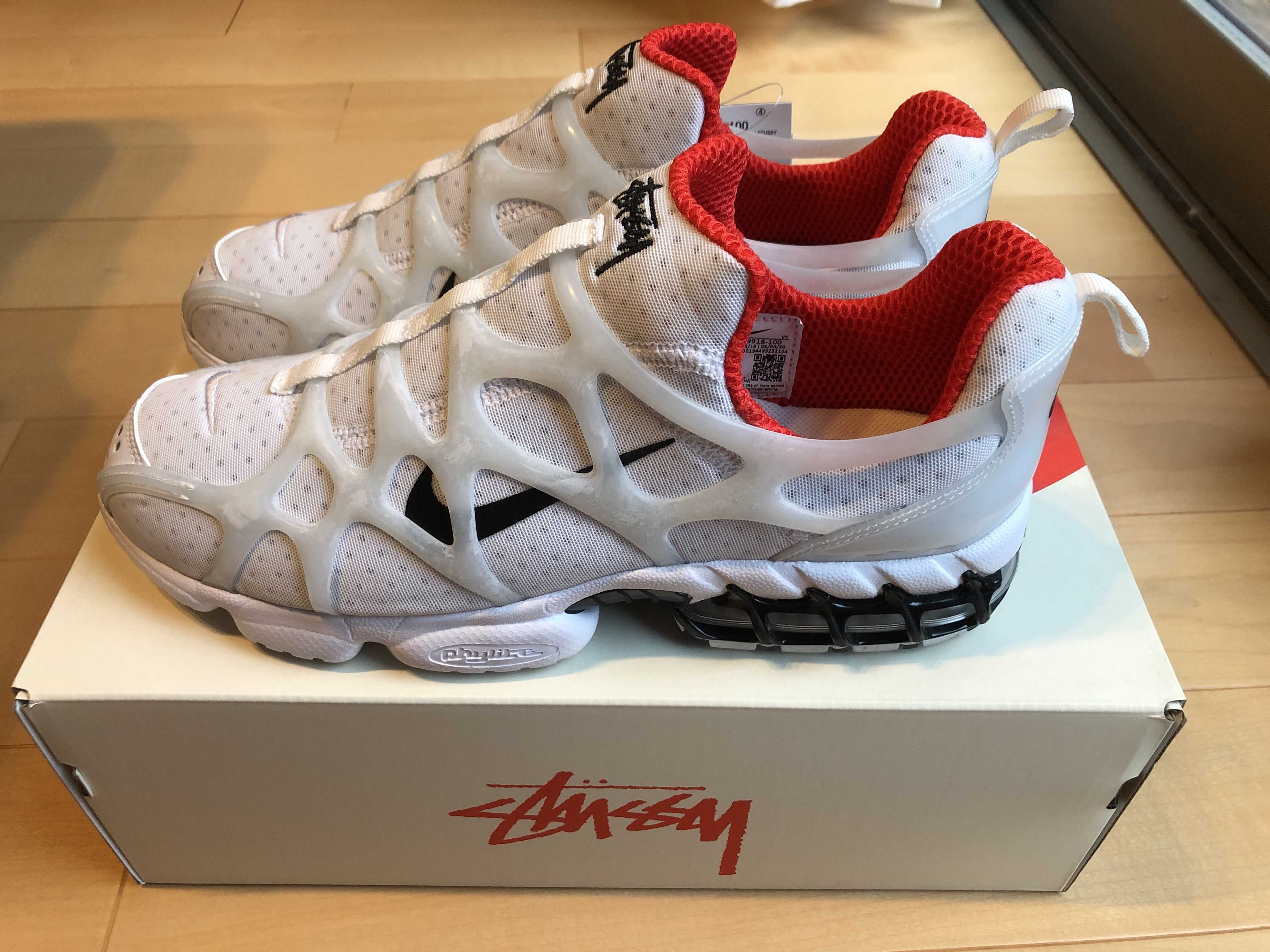 Stussy × Nike Air Zoom Kukini "White/Red"