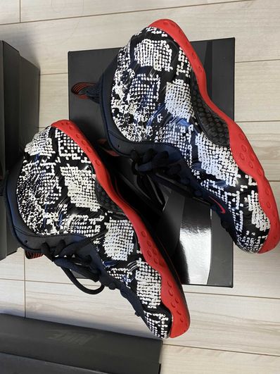 Nike Air Foamposite One "Sail/Black/Habanero Red"