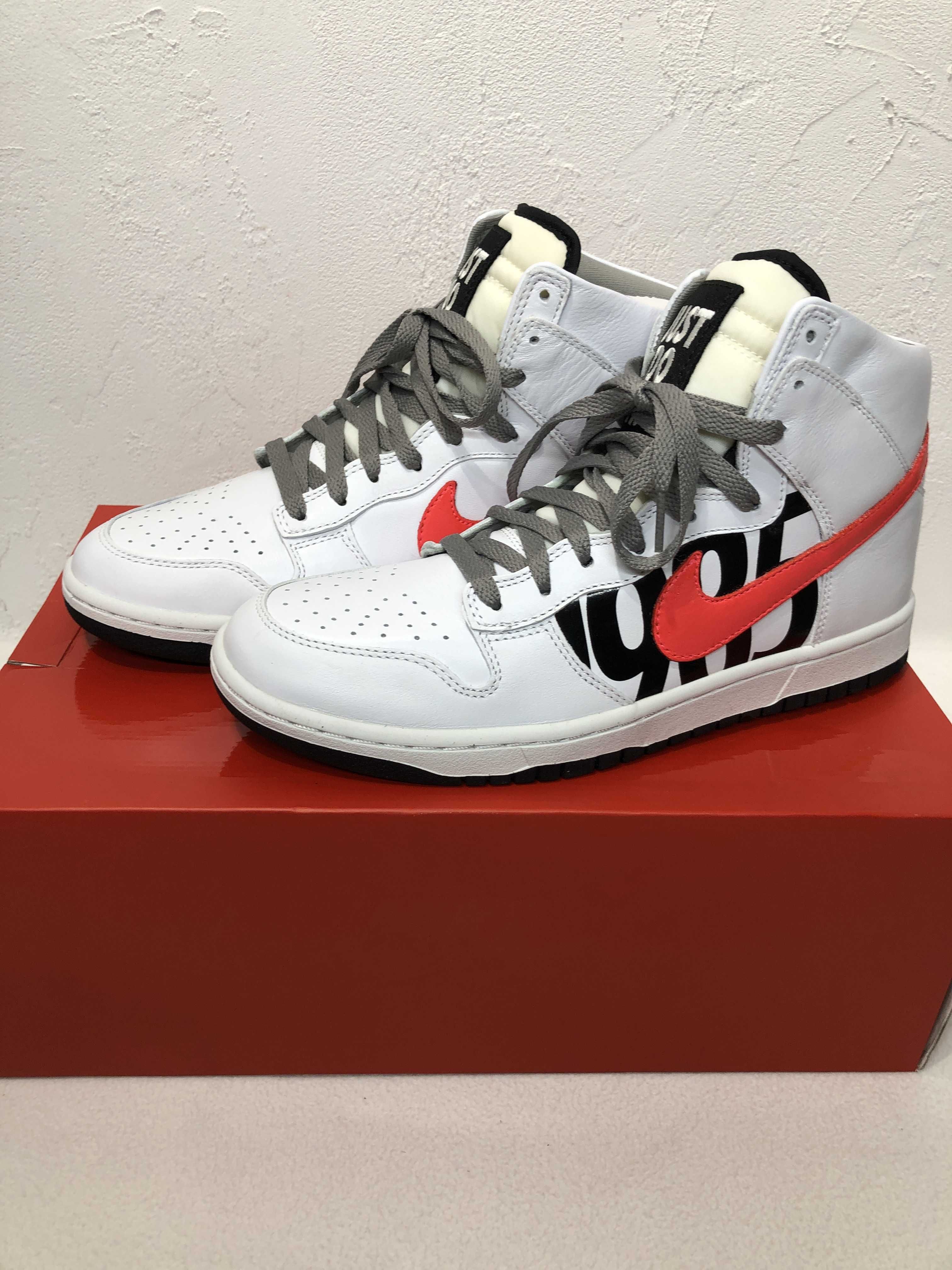 UNDEFEATED × Nike Dunk Lux High "White Infrared"