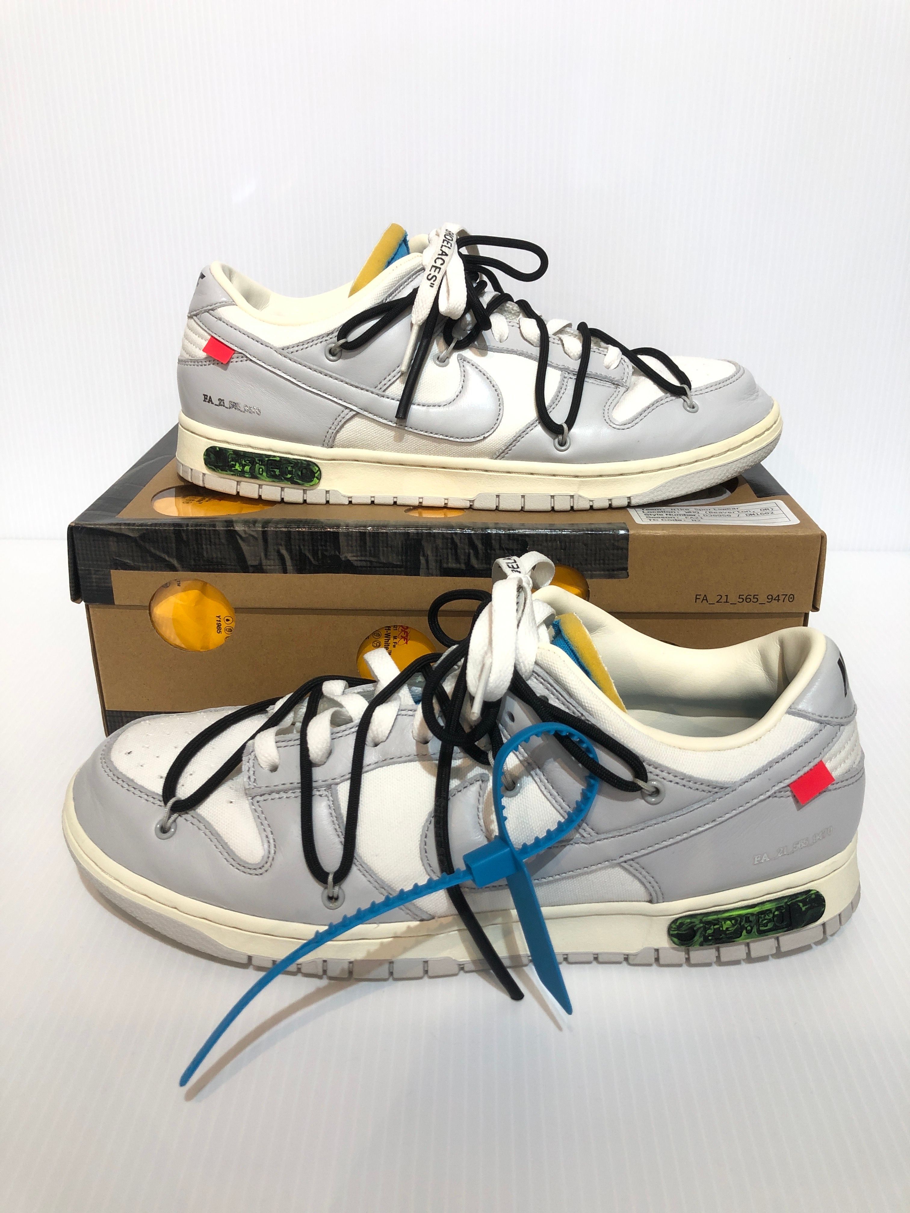 Off-White × Nike Dunk Low "Sail/Neutral Gray"